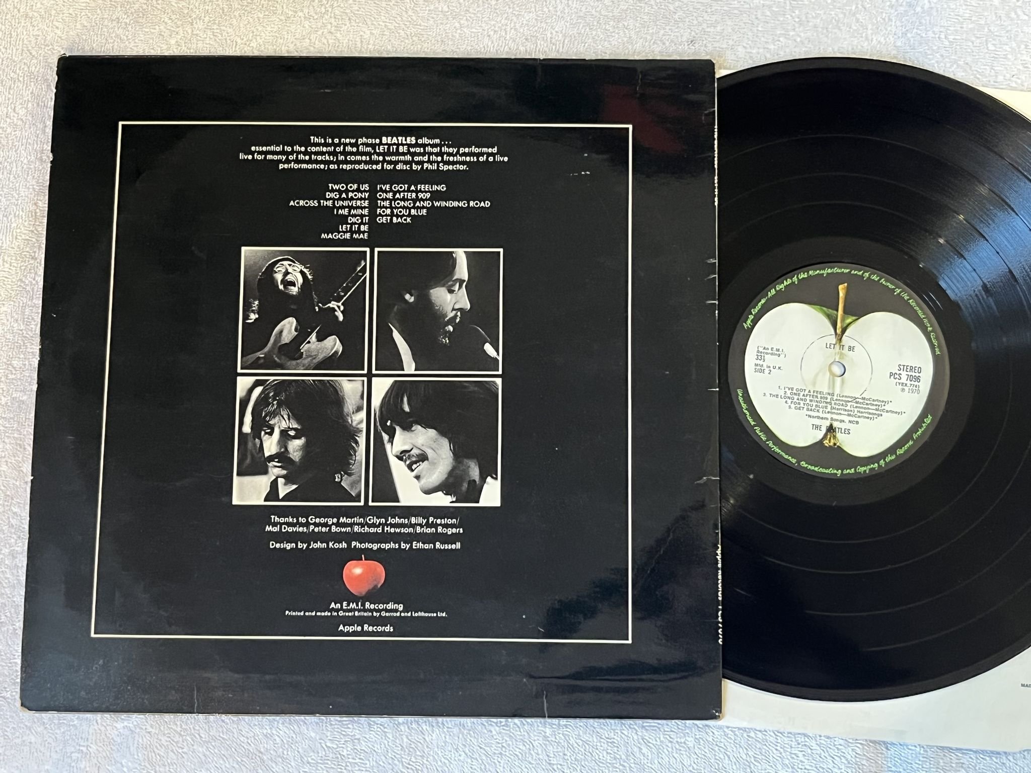 Omslagsbild för skivan THE BEATLES LET IT BE LP -70 UK APPLE PXS 1 ** RARE BOX EDITION **