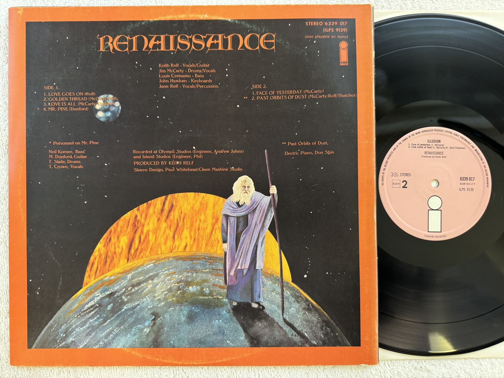 Omslagsbild för skivan RENAISSANCE illusion LP Ger ISLAND 6339 017