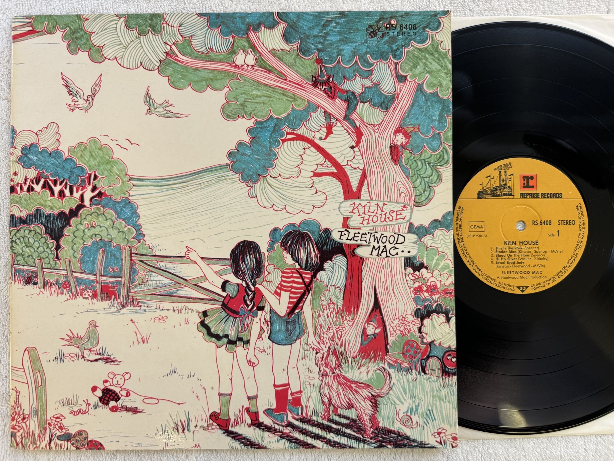 Omslagsbild för skivan FLEETWOOD MAC kiln house LP -70 Ger REPRISE RS 6408