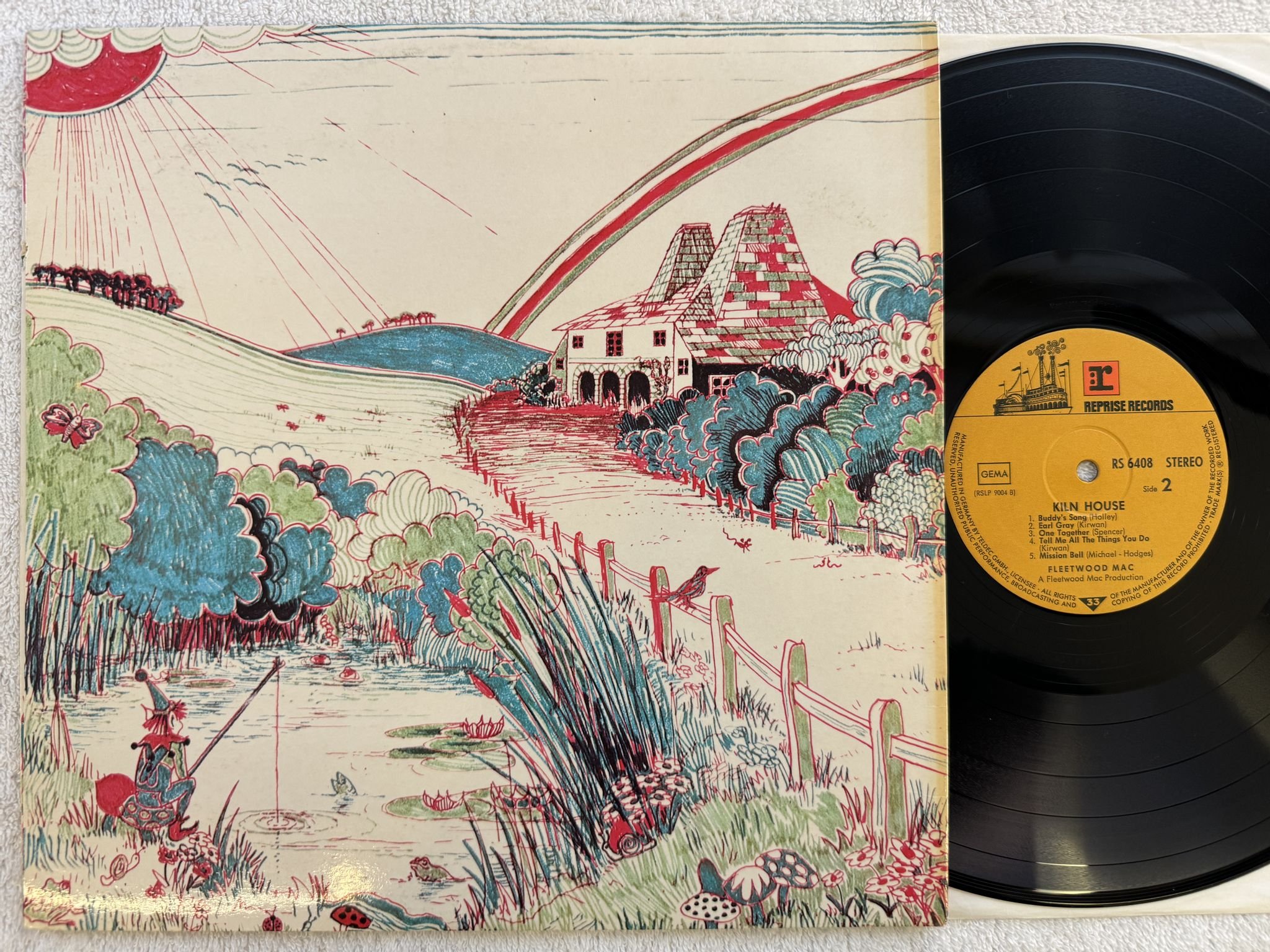 Omslagsbild för skivan FLEETWOOD MAC kiln house LP -70 Ger REPRISE RS 6408