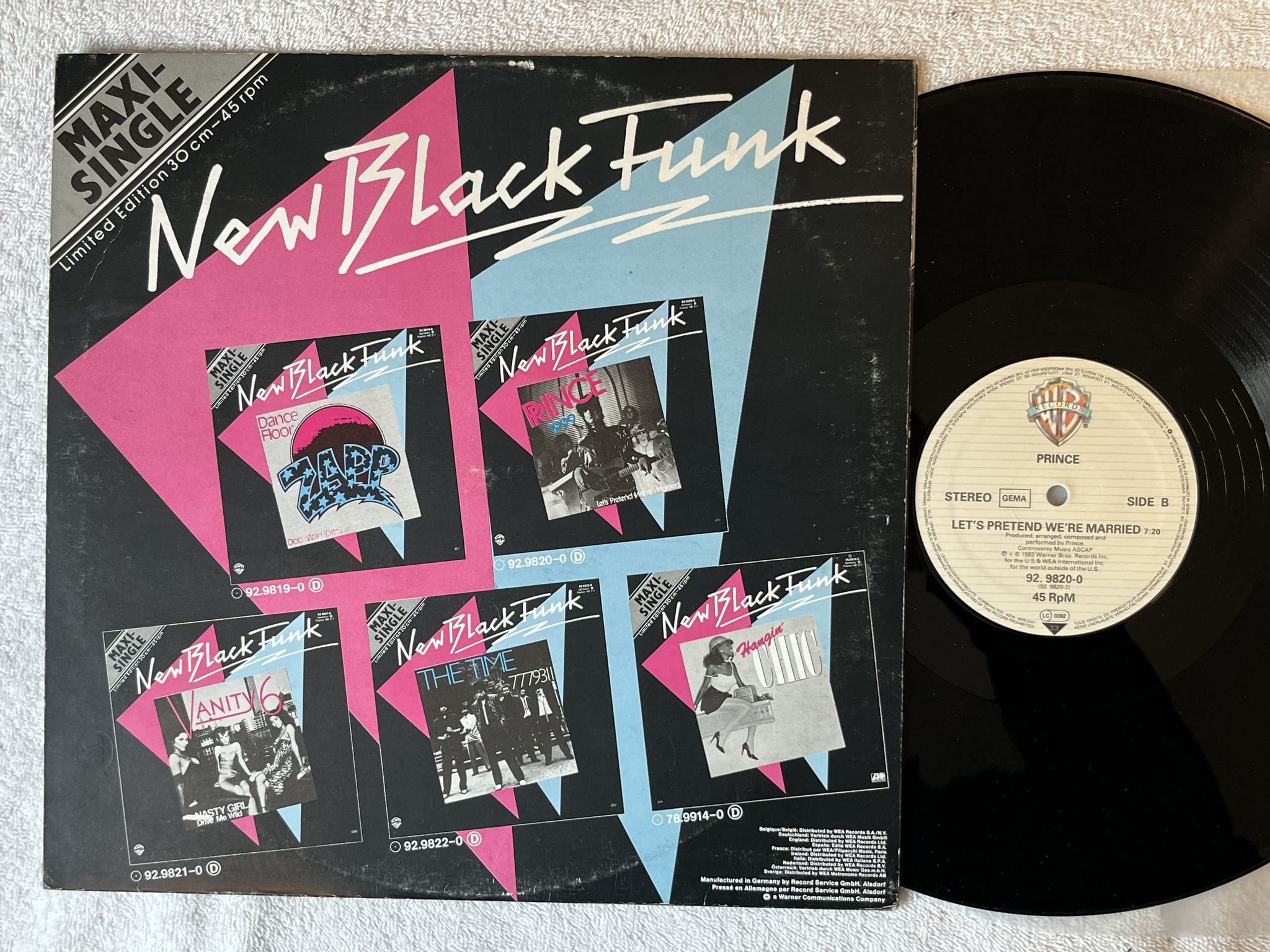 Omslagsbild för skivan PRINCE 1999 12"Single -82 ncb WARNER BROS 929820-0