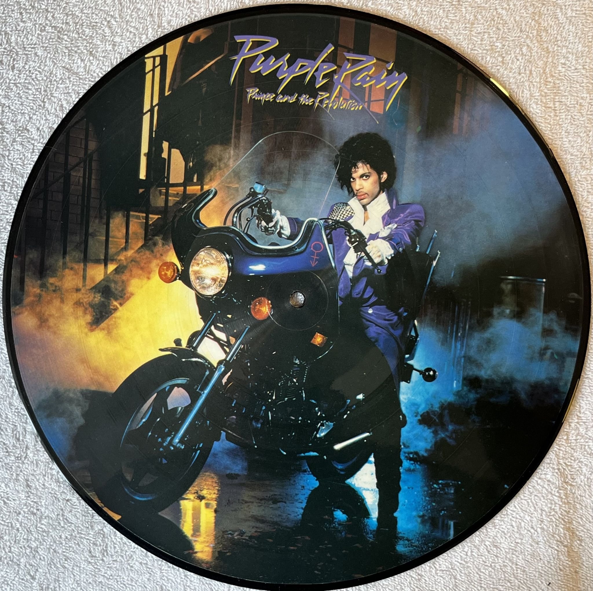Omslagsbild för skivan PRINCE purple rain LP picture disc -84 Mexico WARNER BROS FLWB-6281