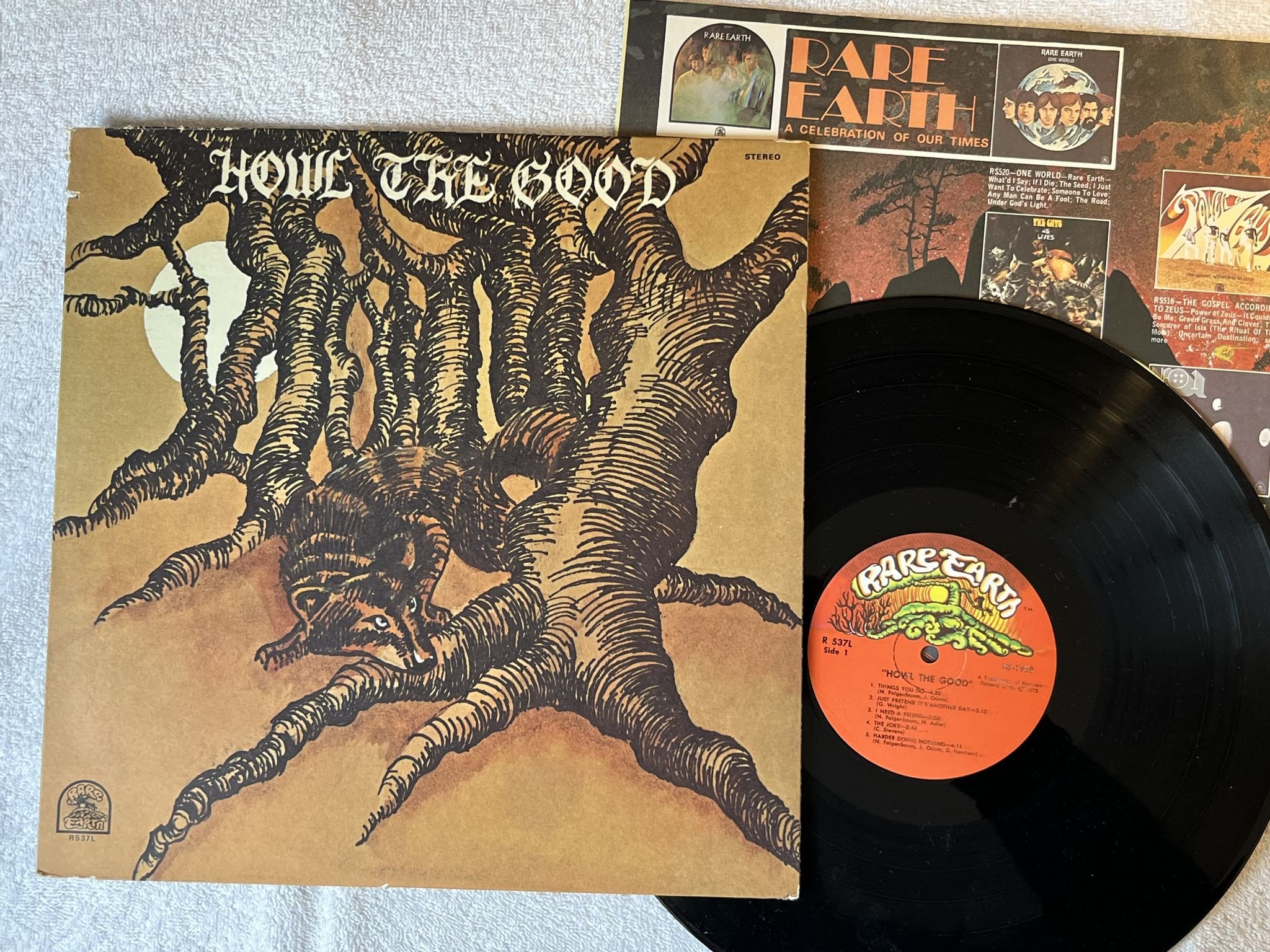 Omslagsbild för skivan HOWL THE GOOD s/t LP -72 US RARE EARTH R 537L *** PSYCH ***