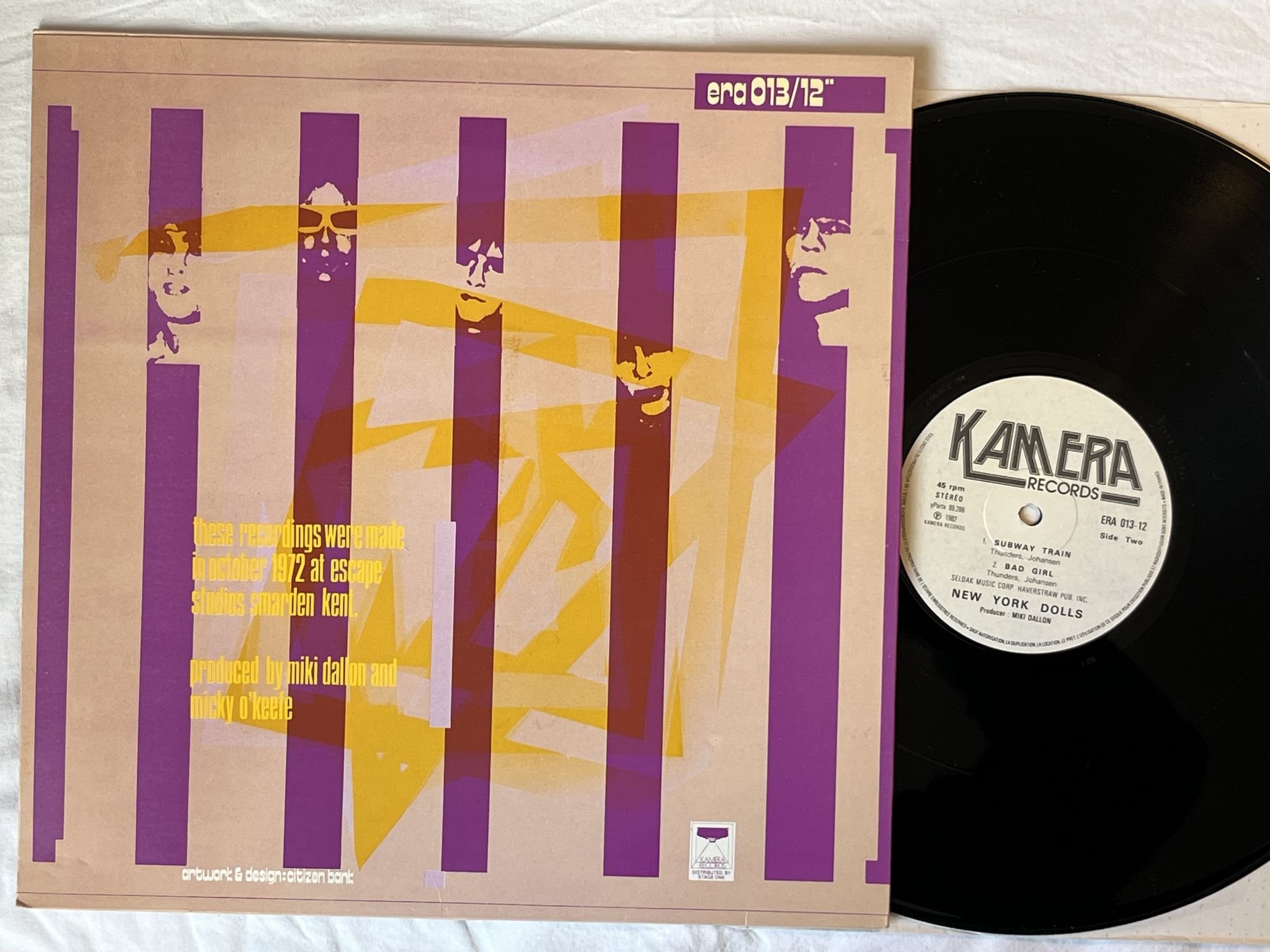 Omslagsbild för skivan NEW YORK DOLLS New York Dolls 12" -82 KAMERA ERA 013-12