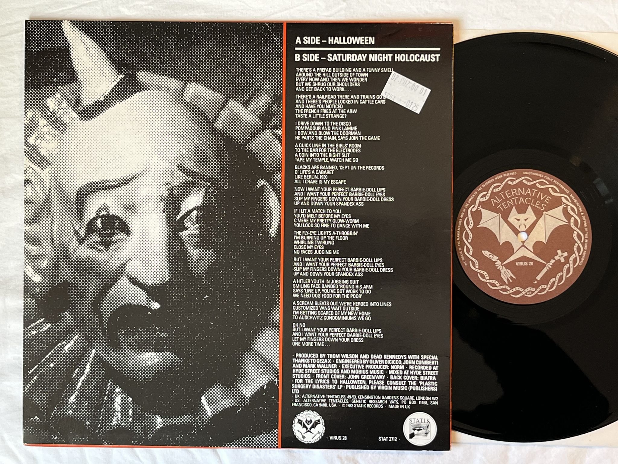 Omslagsbild för skivan DEAD KENNEDY'S Halloween 12" -82 STATIK STAT 2712