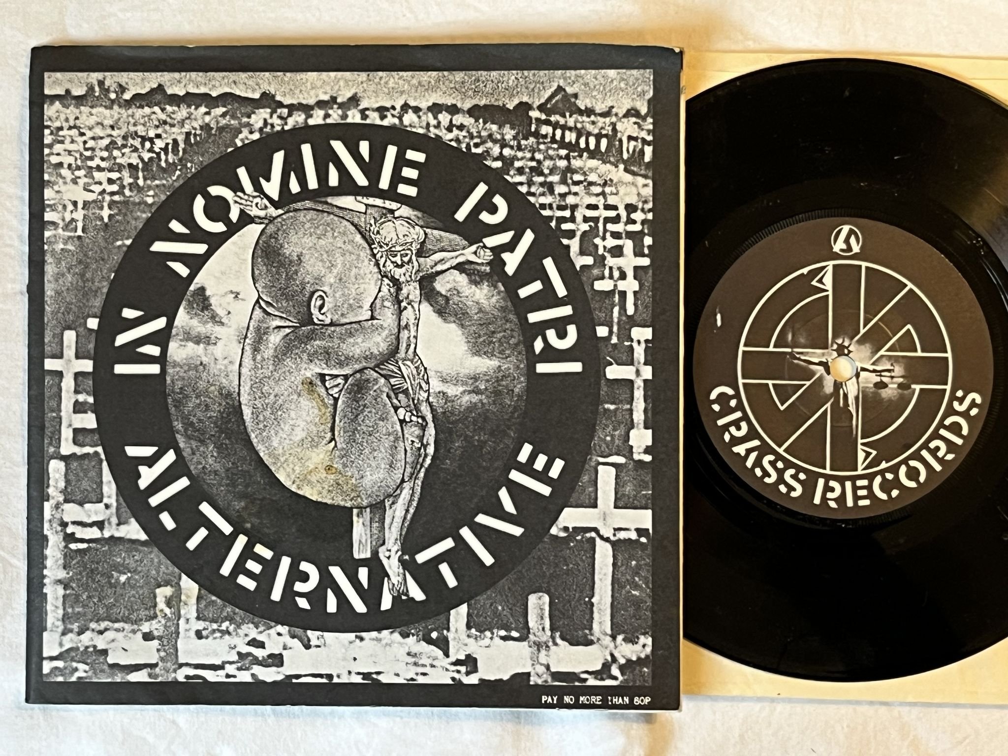 Omslagsbild för skivan ALTERNATIVE In Nomine Patri 7" -83 UK CRASS RECORDS 221984/8