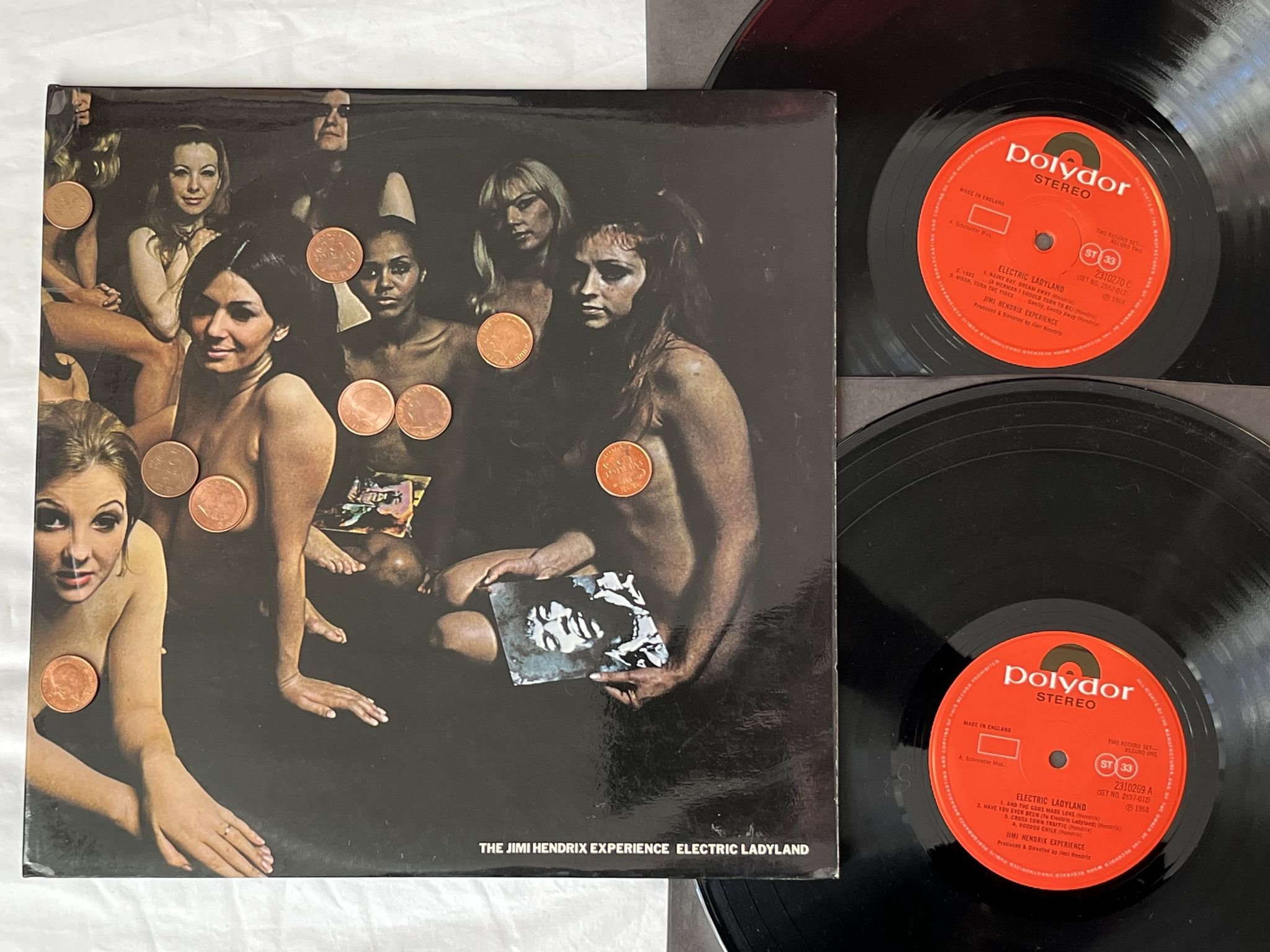Omslagsbild för skivan THE JIMI HENDRIX EXPERIENCE electric ladyland 2xLP -68/73 UK POLYDOR 2657012