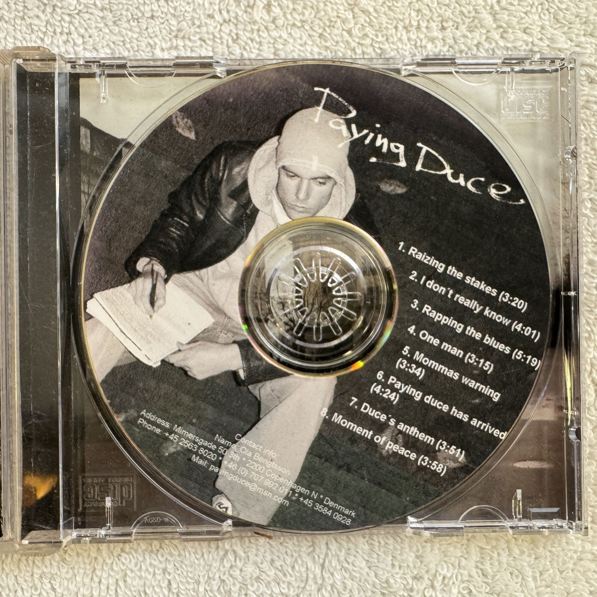 Omslagsbild för skivan PAYING DUCE life in a foxhole CD demo SWERAP