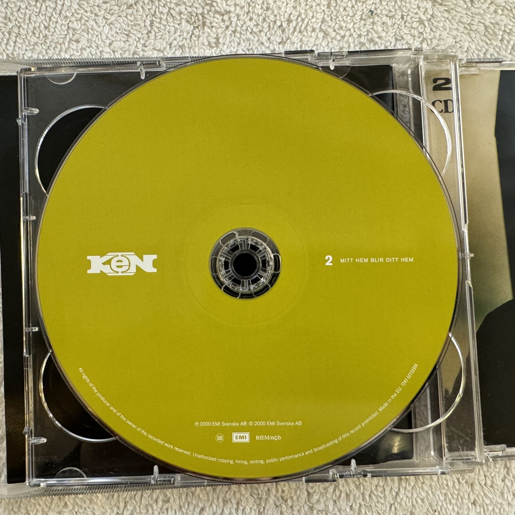 Omslagsbild för skivan KEN – Mitt Hem Blir Ditt Hem 2xCD 2000 EMI – 7243 52723126 SWERAP