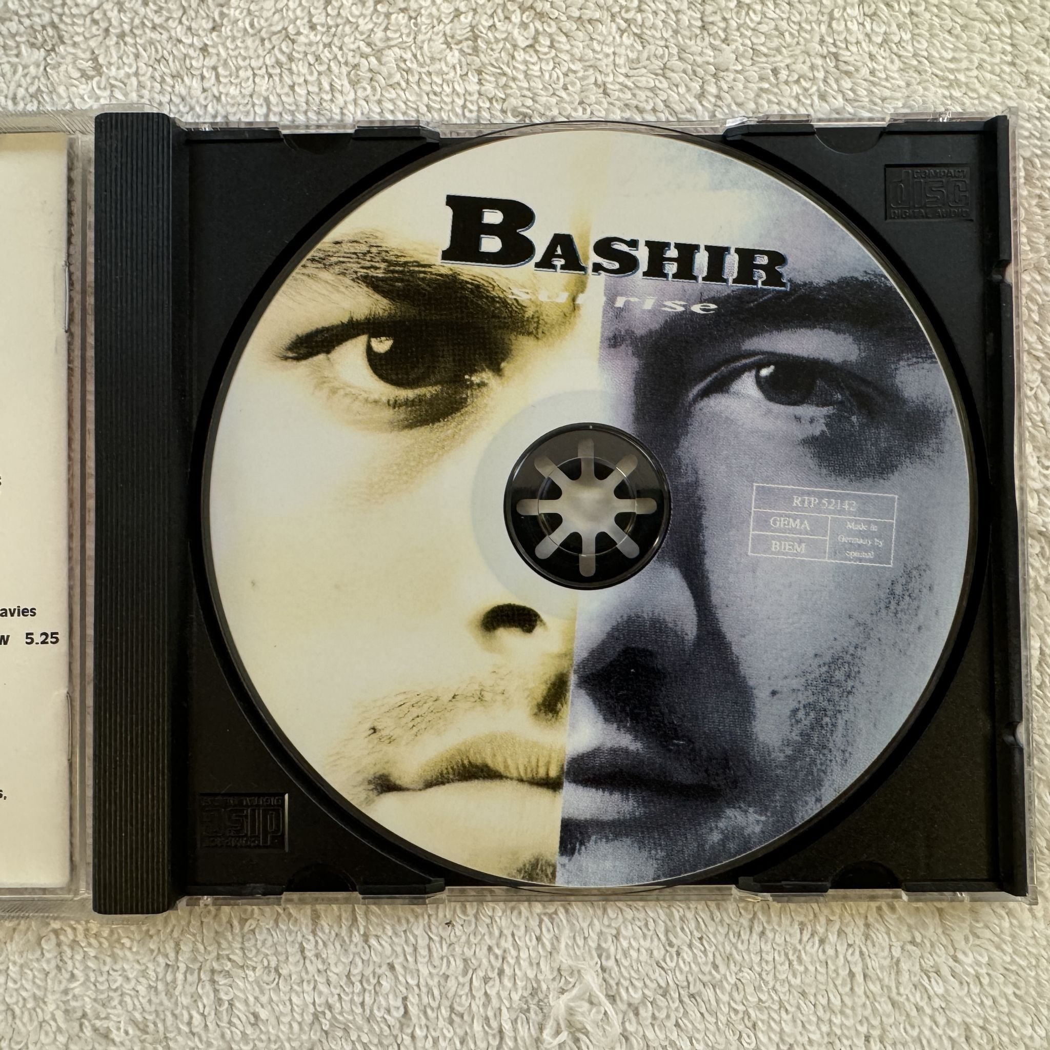 Omslagsbild för skivan BASHIR sunrise CD 1997 ROOFTOP RTP 52142 SWERAP