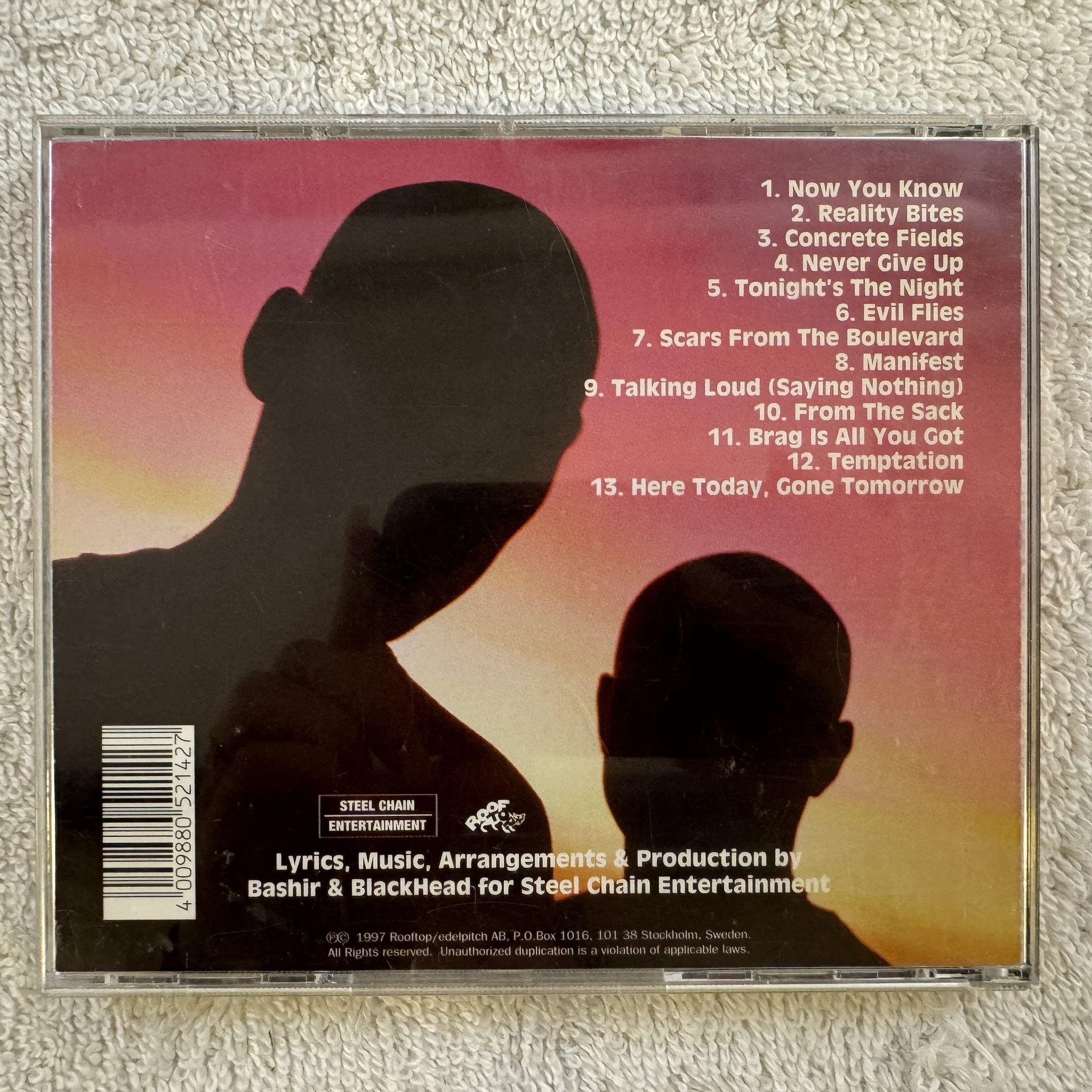 Omslagsbild för skivan BASHIR sunrise CD 1997 ROOFTOP RTP 52142 SWERAP