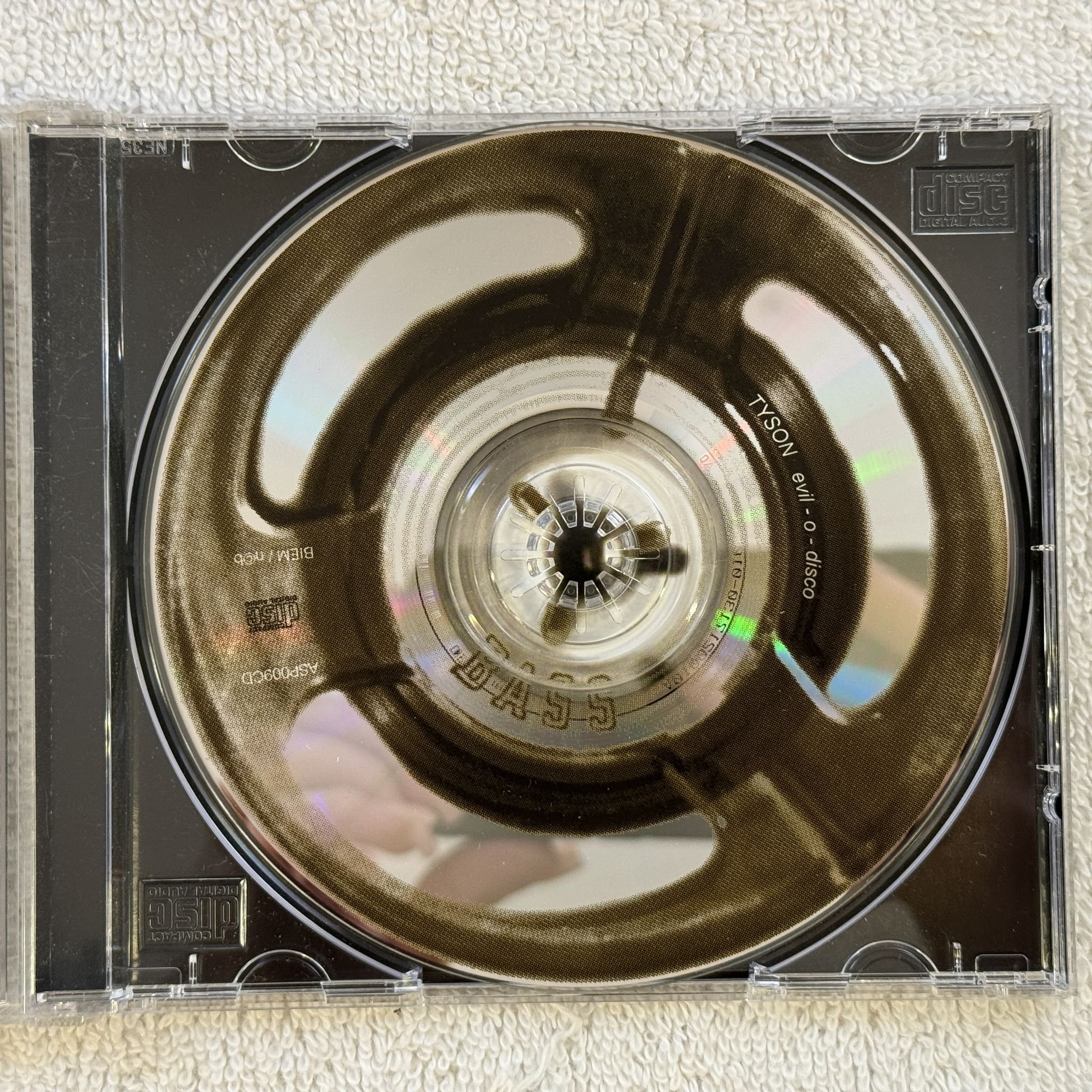 Omslagsbild för skivan Tyson ?– Evil o Disco CD -97 Strontium Records ?– ASP009CD SWERAP