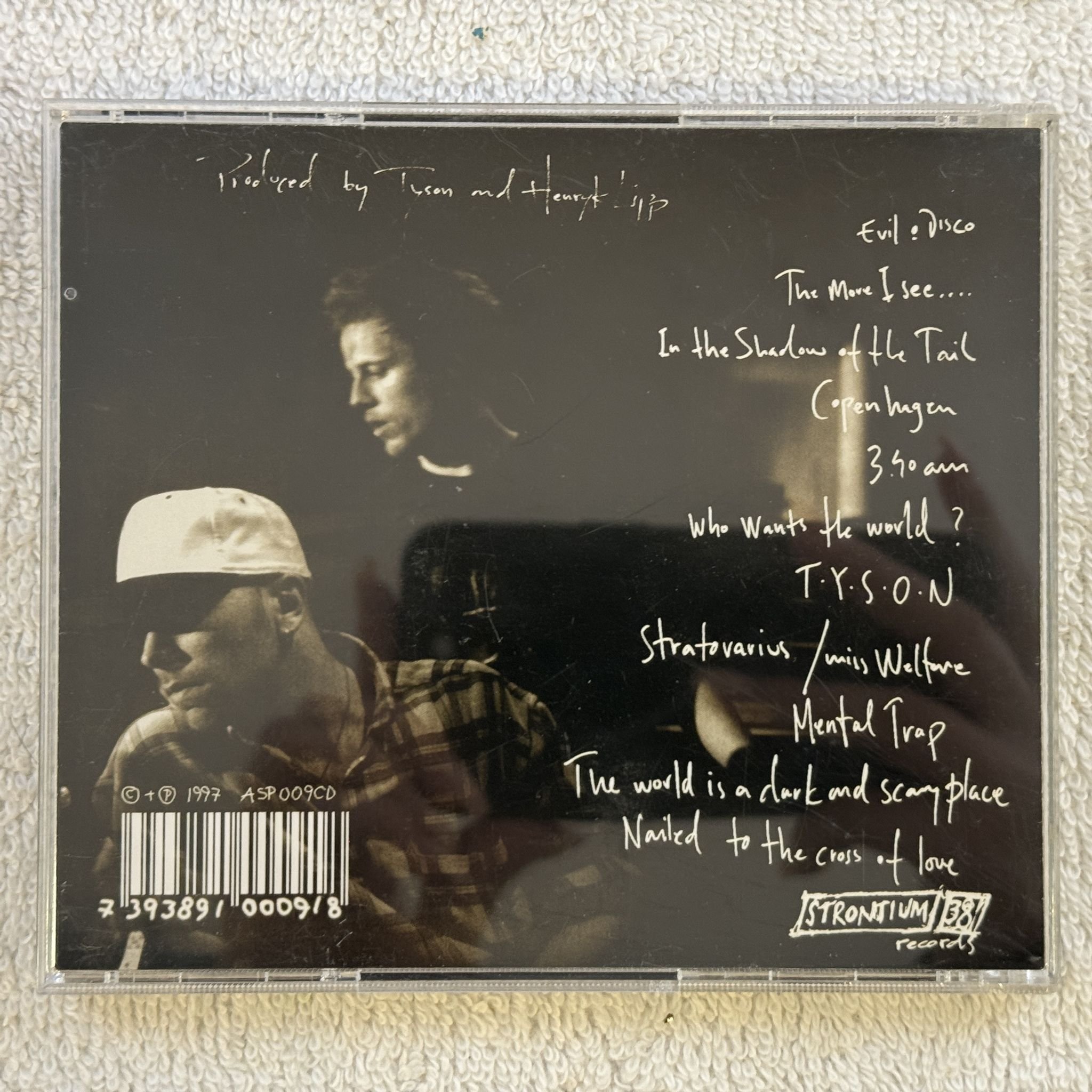 Omslagsbild för skivan Tyson ?– Evil o Disco CD -97 Strontium Records ?– ASP009CD SWERAP