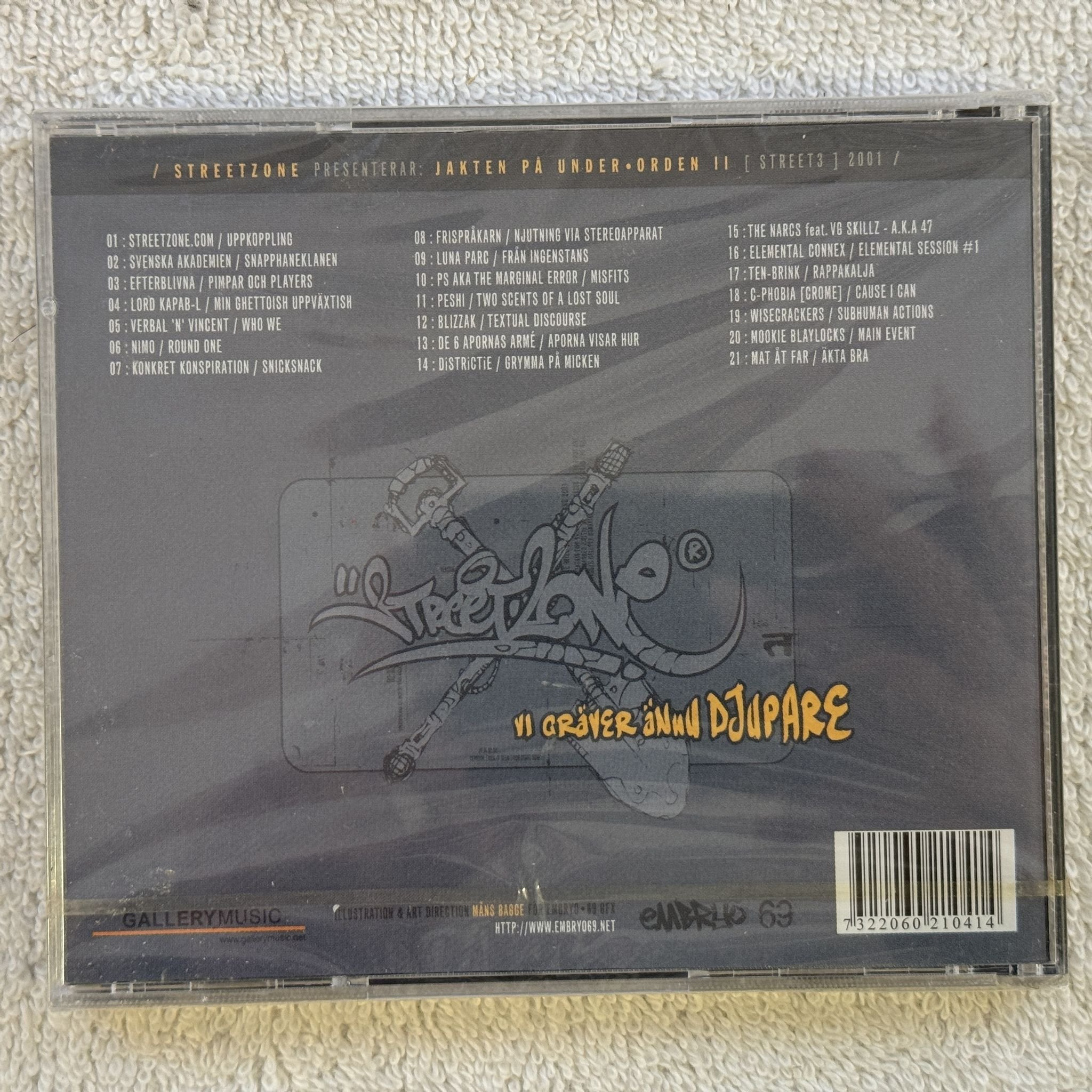 Omslagsbild för skivan Various – Jakten På Under Orden II CD 2001 STREETZONE STREET3 SWERAP