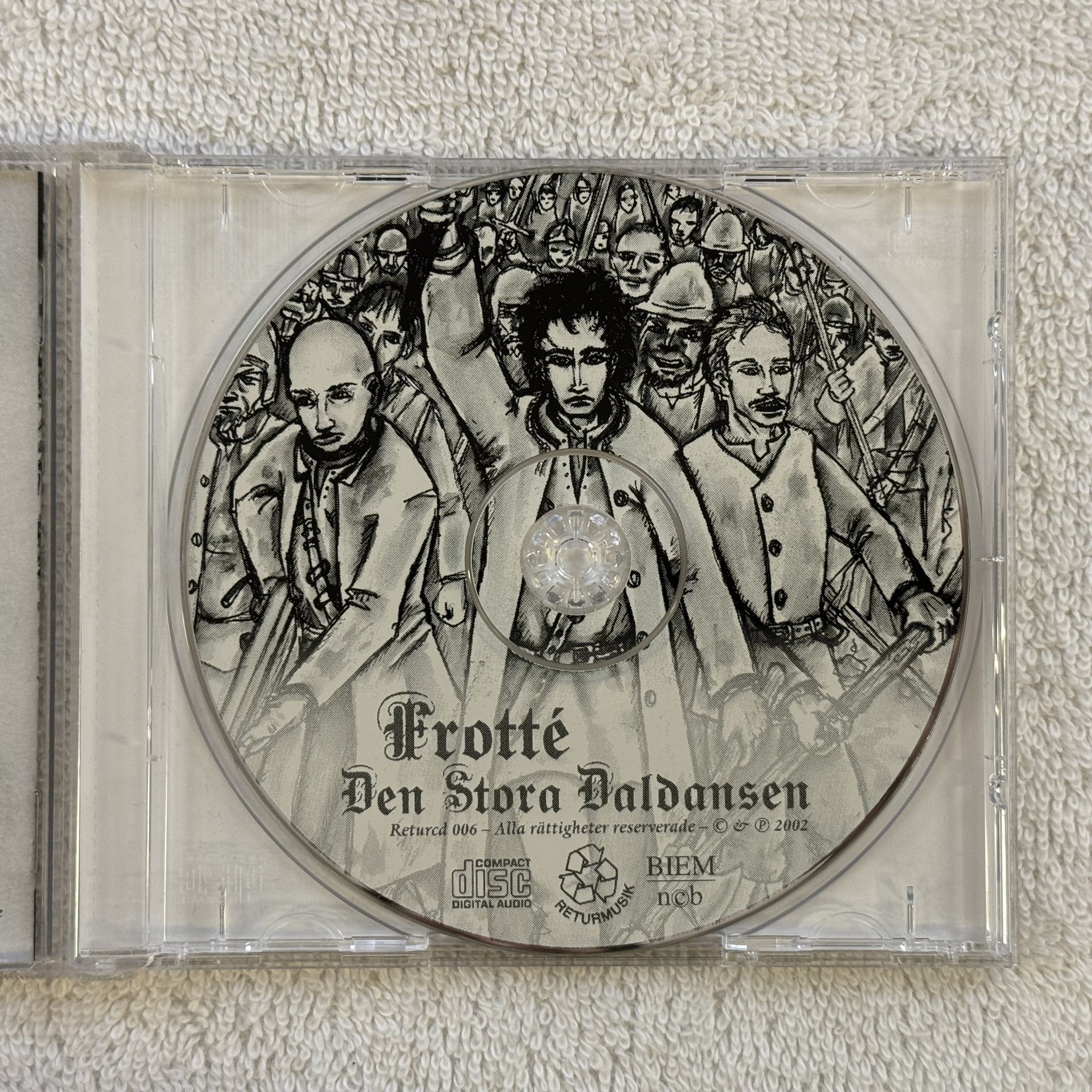 Omslagsbild för skivan Frotté – Den Stora Daldansen CD 2002 RETURMUSIK Returcd 006 SWERAP