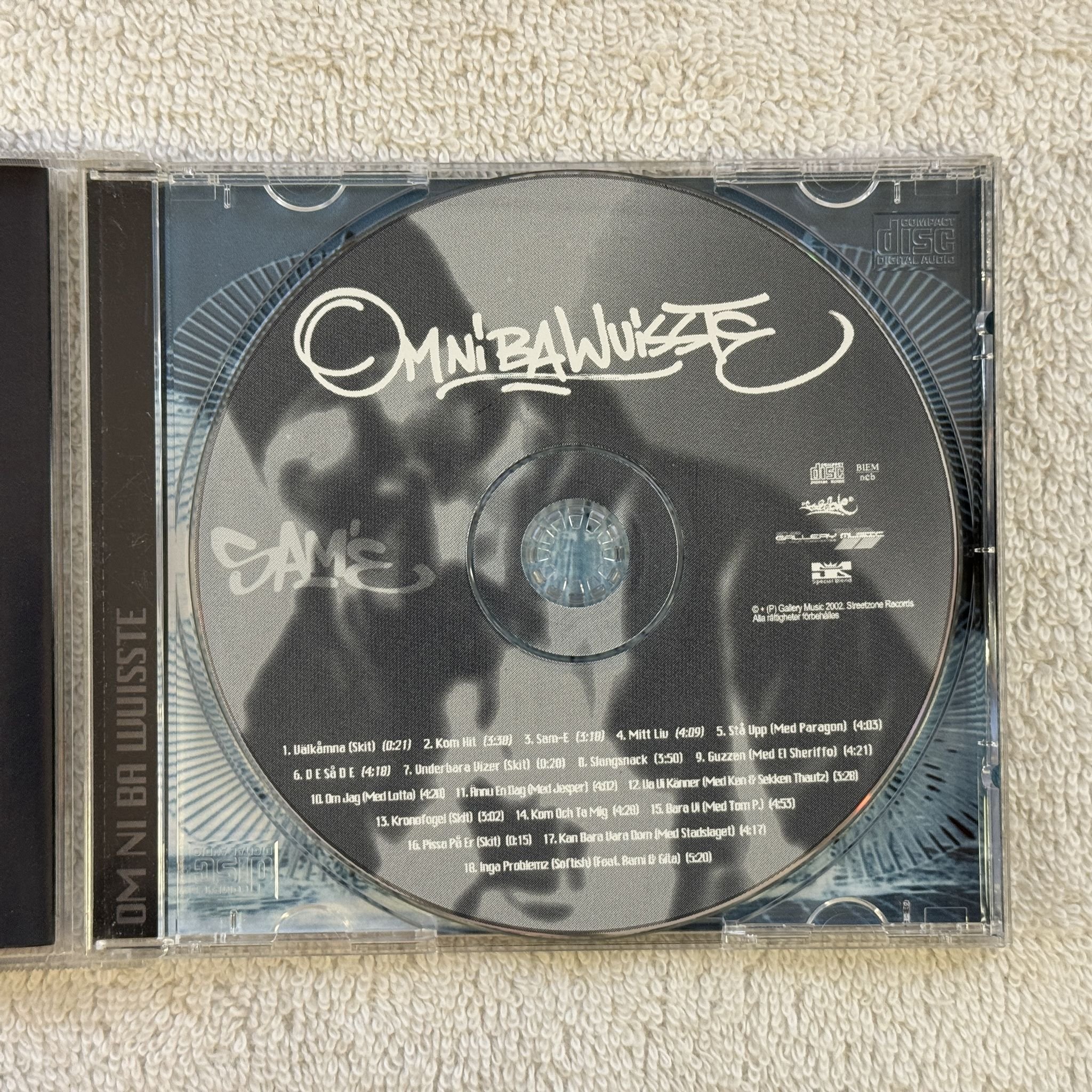 Omslagsbild för skivan Sam'E - Om Ni Ba Wuisste CD 2002 streetzone STREET 14 SWERAP