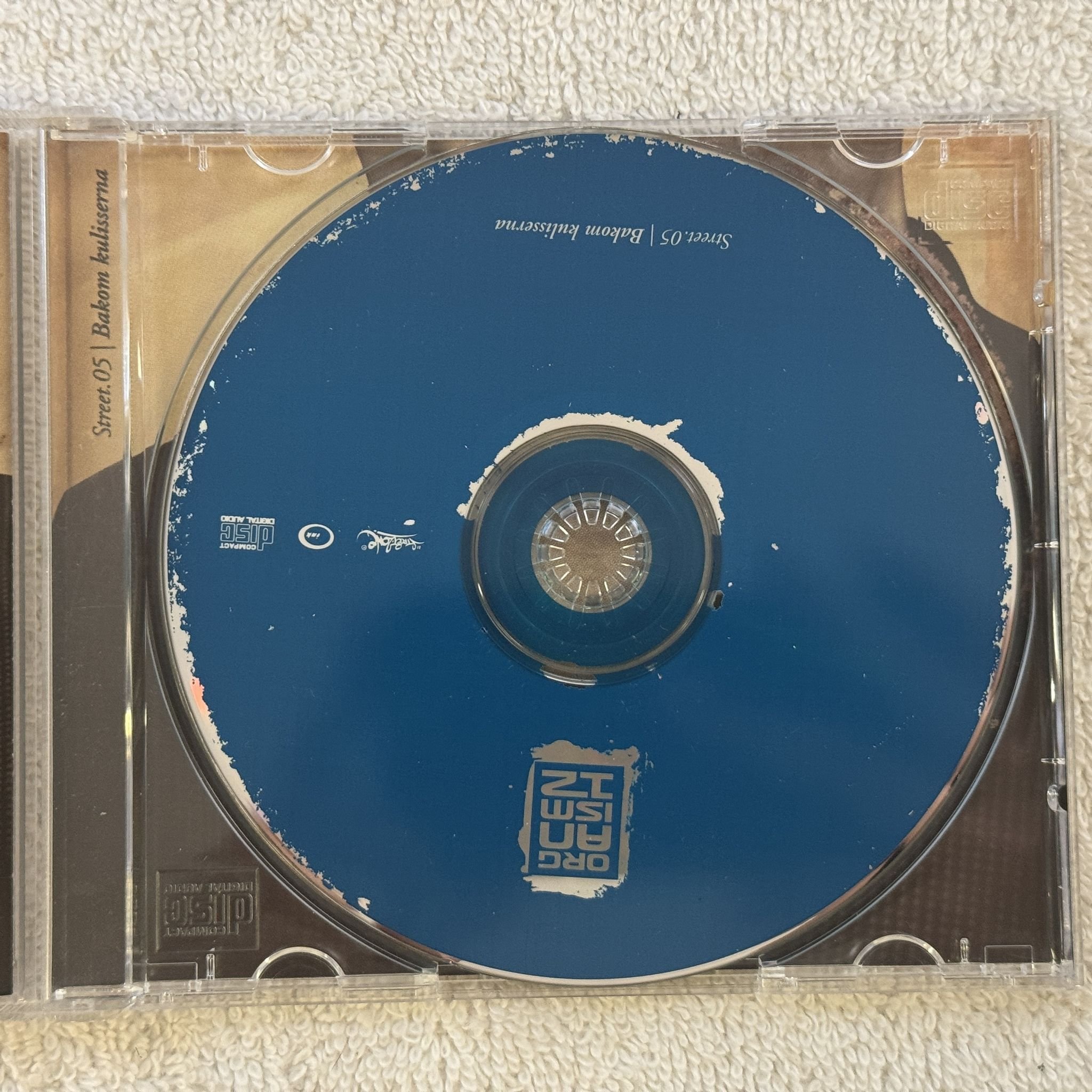 Omslagsbild för skivan Organism 12 – Bakom Kulisserna CD 2001 Streetzone Records – STREET05 SWERAP