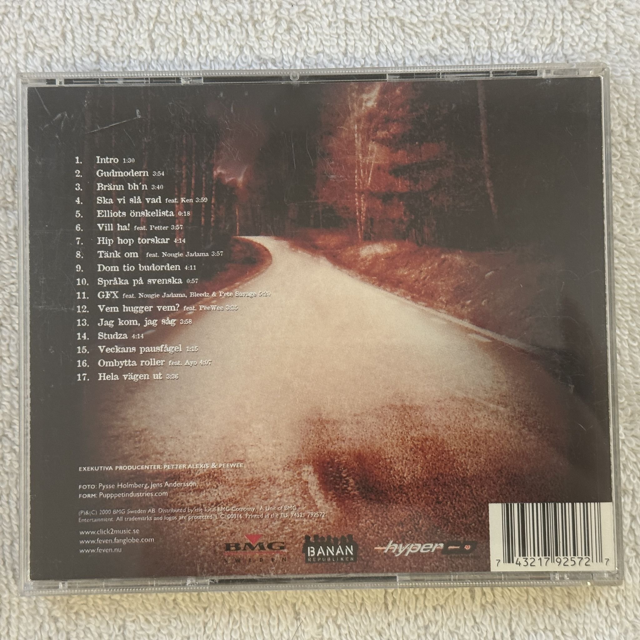 Omslagsbild för skivan Feven – Hela Vägen Ut CD 2000 BMG SWEDEN 74321 792572 SWERAP