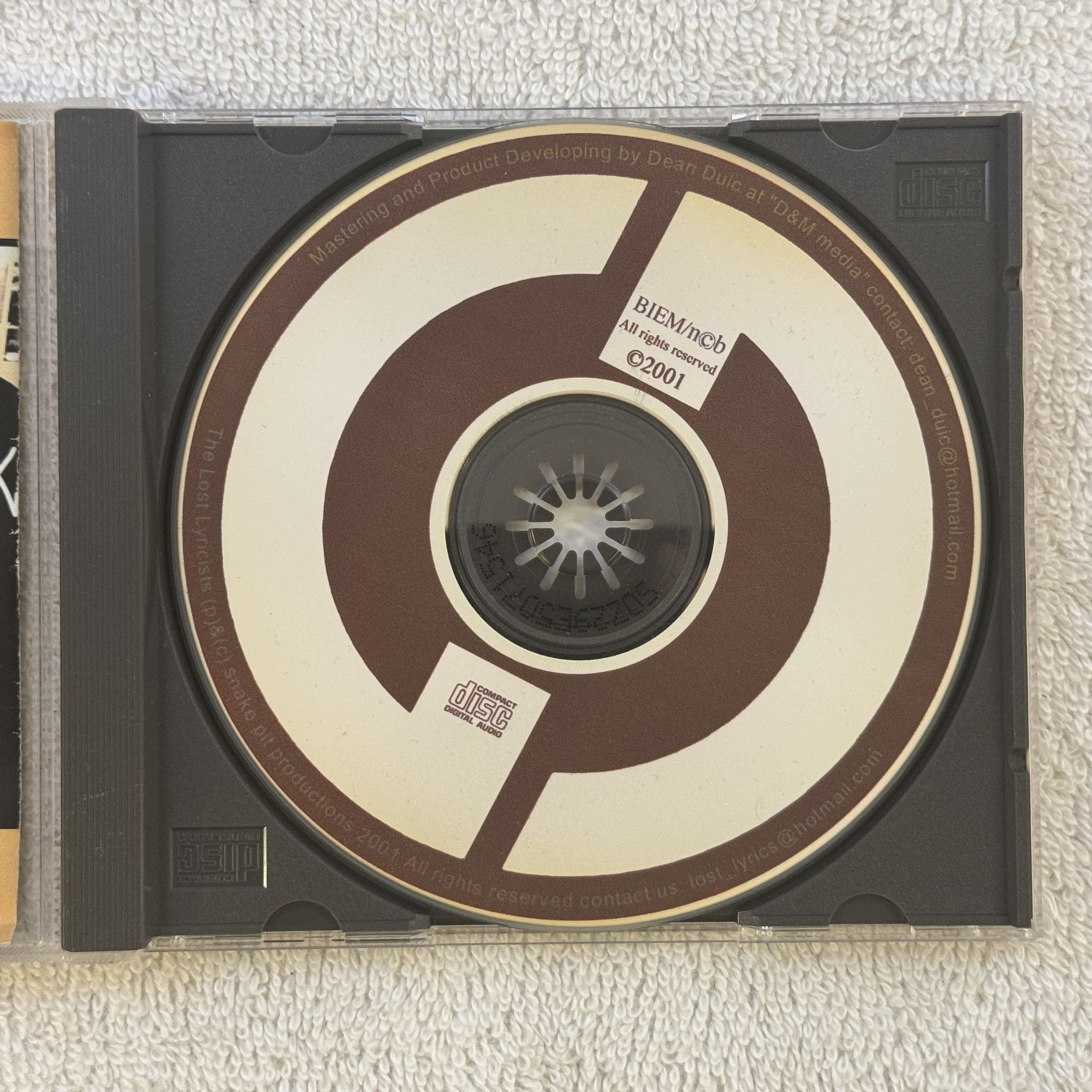 Omslagsbild för skivan The Lost Lyricists – Food For Thought CD private press / demo? SWERAP