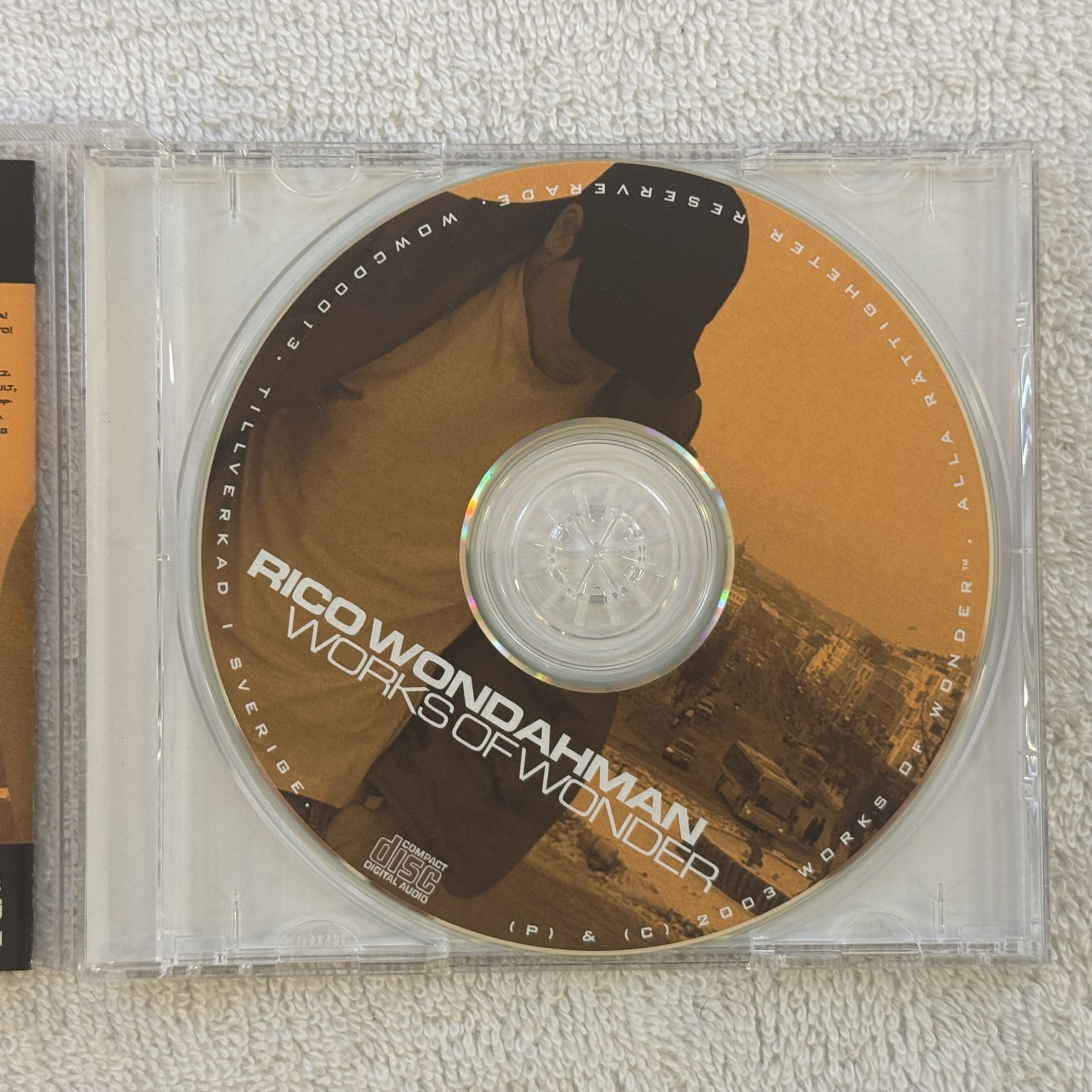 Omslagsbild för skivan Rico Wondahman – Works Of Wonder CD 2003 WOWCD0013 SWERAP