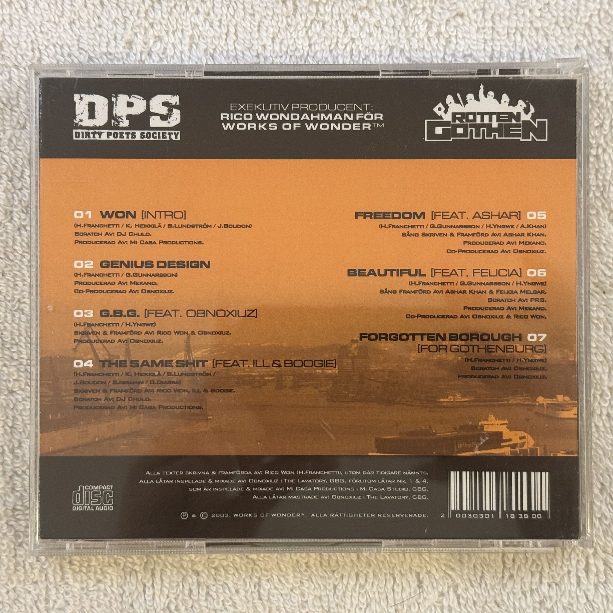 Omslagsbild för skivan Rico Wondahman – Works Of Wonder CD 2003 WOWCD0013 SWERAP