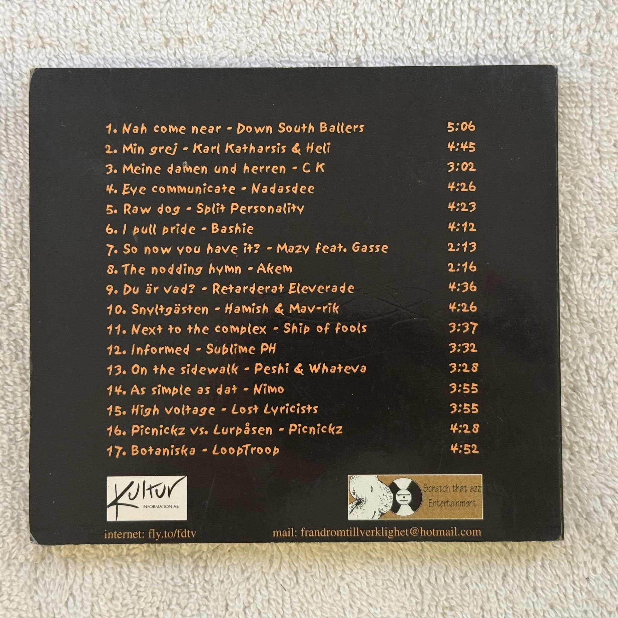 Omslagsbild för skivan V/A Diggin In The Swedish Underground CD 2000 Scratch That Azz Ent. SWERAP