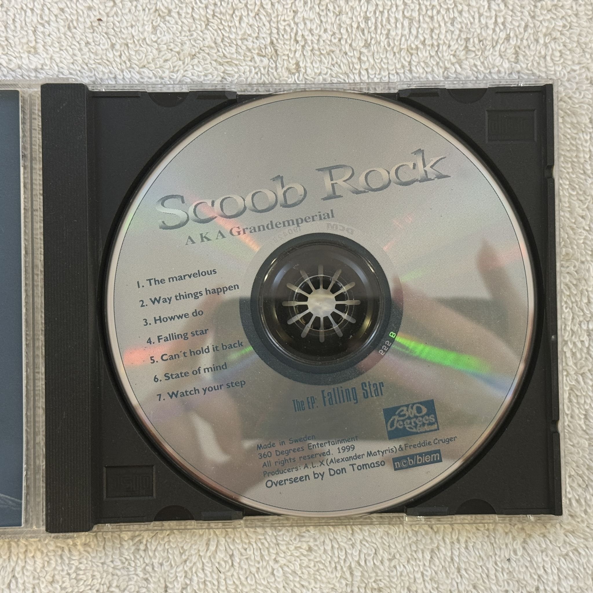 Omslagsbild för skivan Scoob Rock Aka Grandemperial – The EP: Falling Star CD 1999 360 DEGREES SWERAP