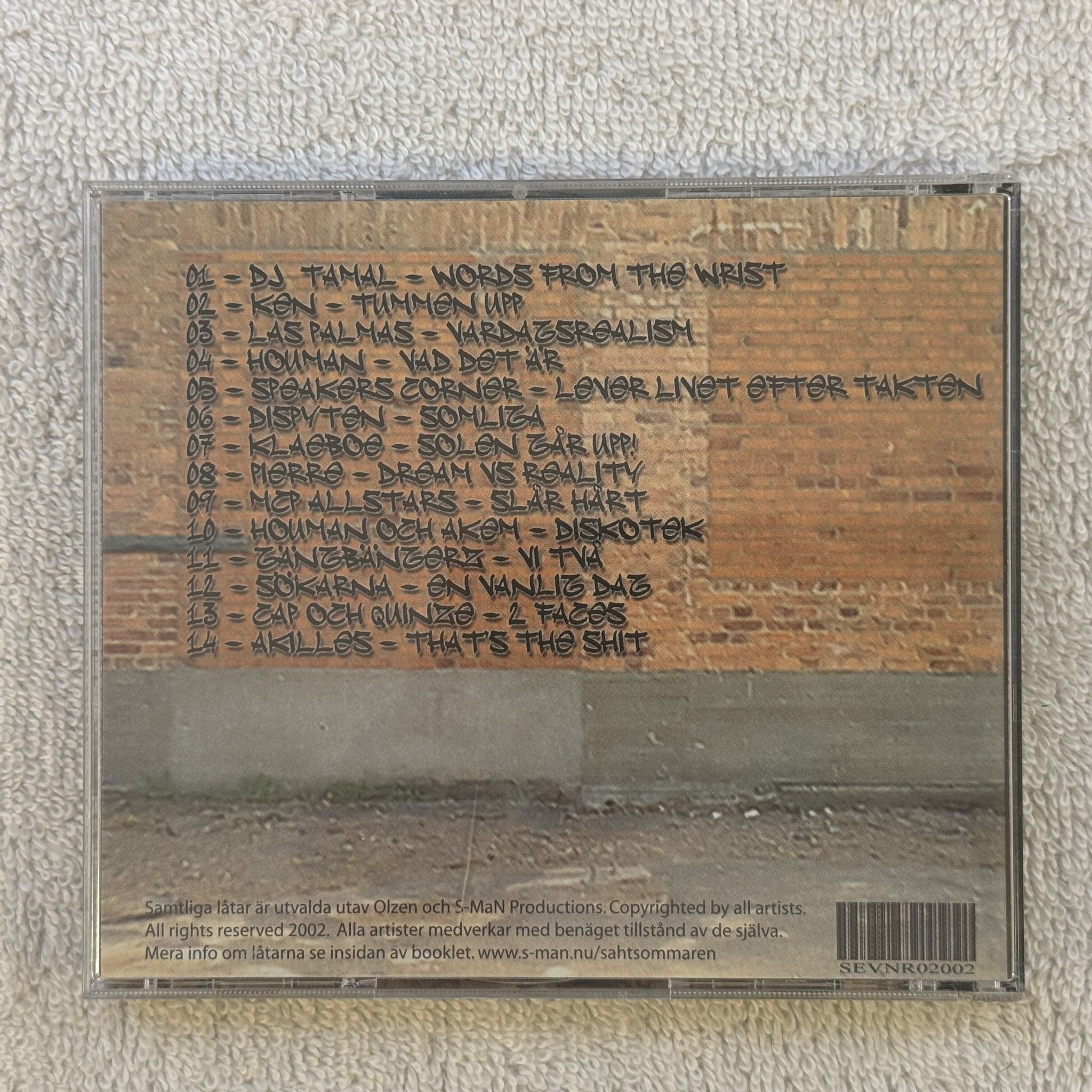 Omslagsbild för skivan V/A Skönt Att Ha Till Sommaren CD 2002 blenda SEVNR02002 SWERAP