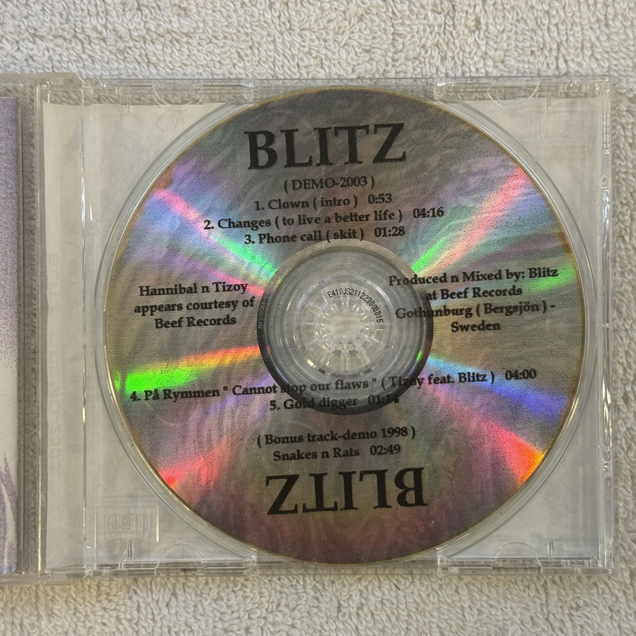 Omslagsbild för skivan BLITZ demo-2003 CD BEEF RECORDS SWERAP