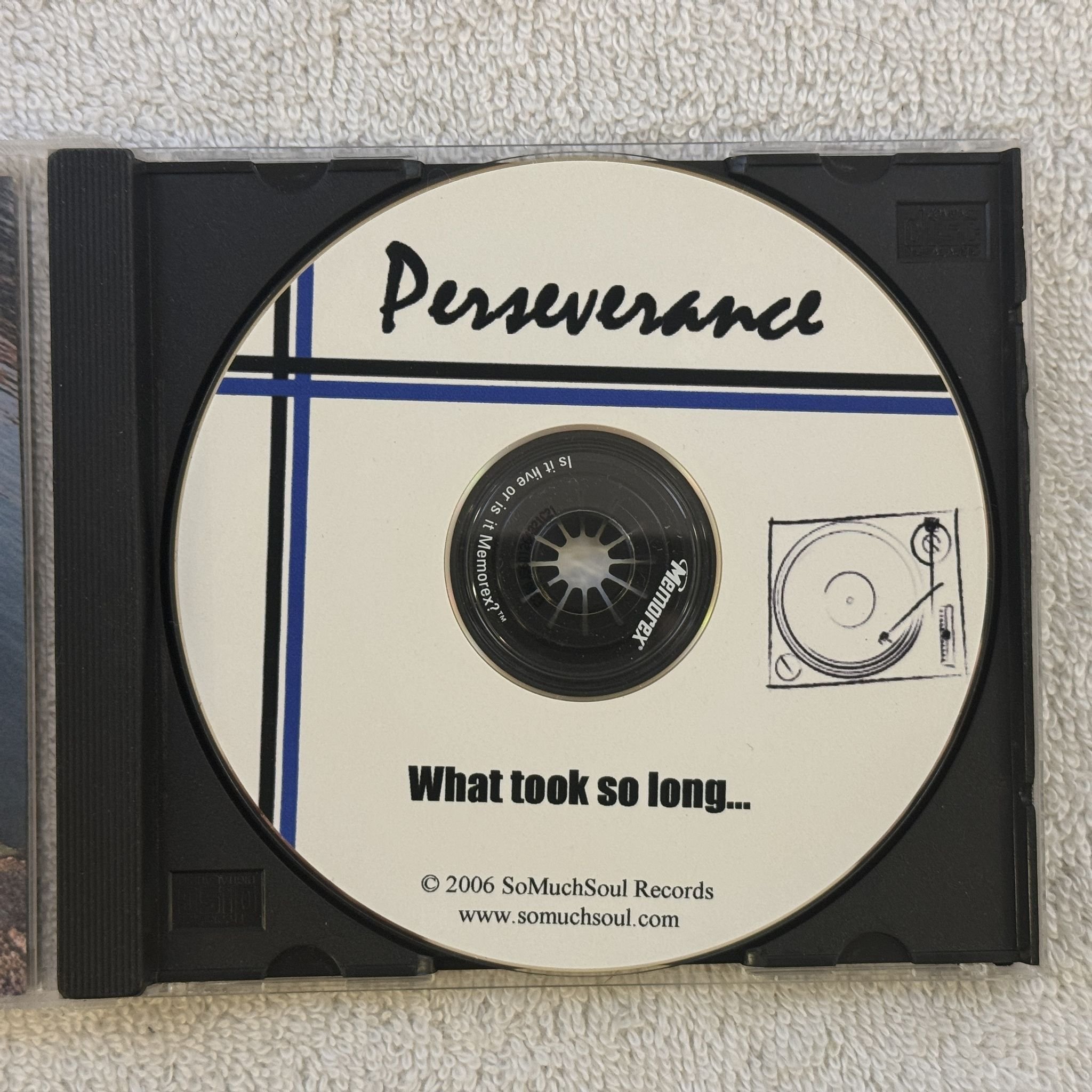 Omslagsbild för skivan PERSERVERANCE what took so long ... CD 2006 SoMuchSoul SWERAP