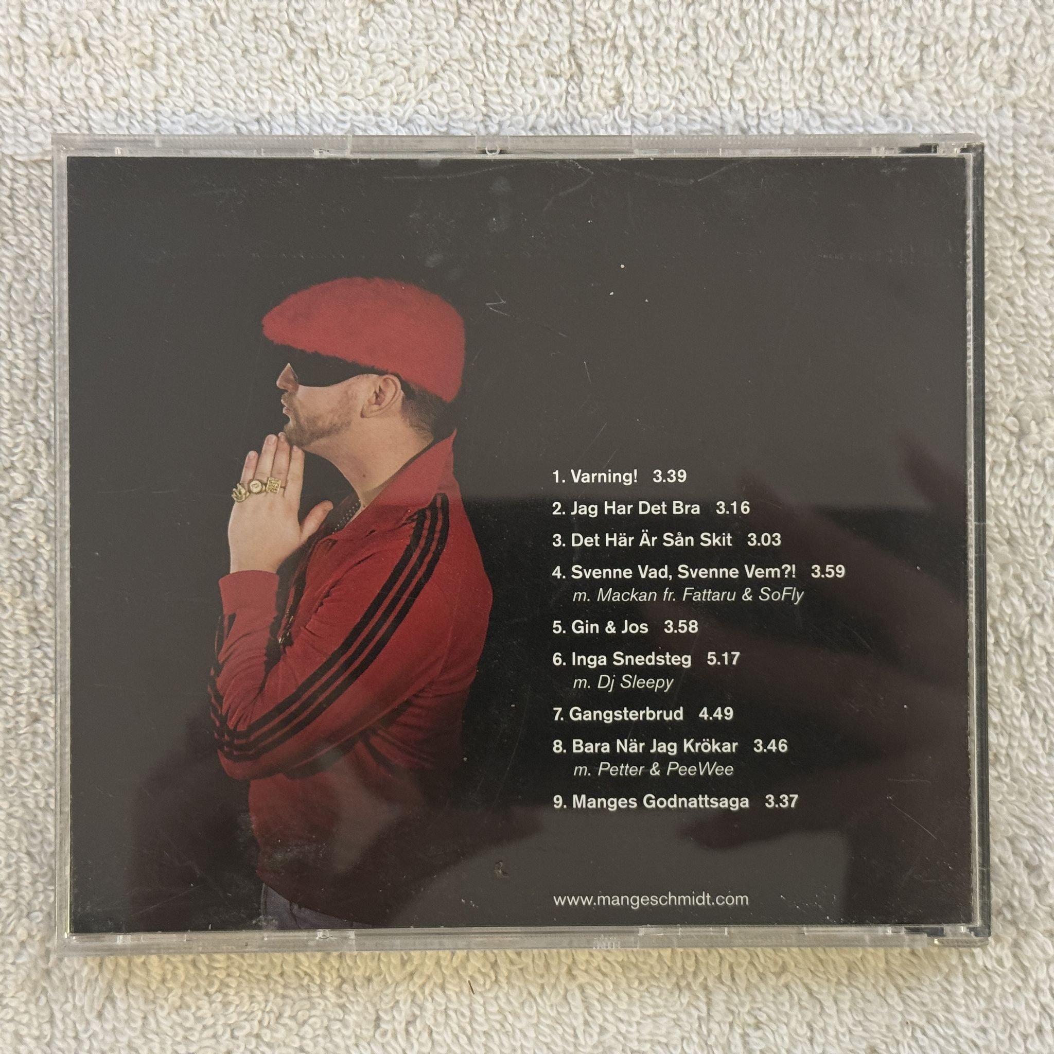 Omslagsbild för skivan Mange Schmidt – Greatest Hits CD 2003 private release SWERAP