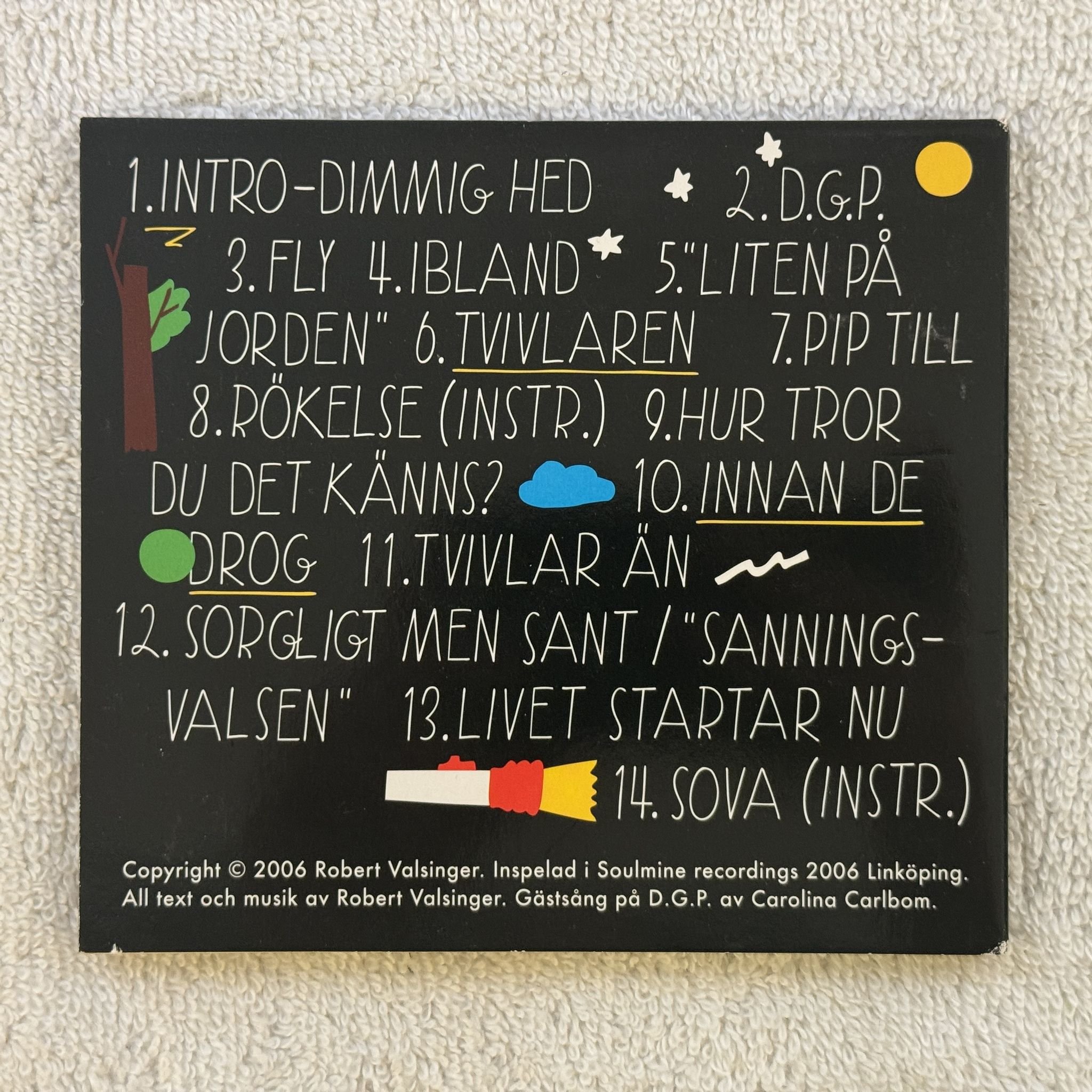 Omslagsbild för skivan Robert Valsinger – Sången Är Vacker Men Ack Så Sann CD 2006 SWERAP