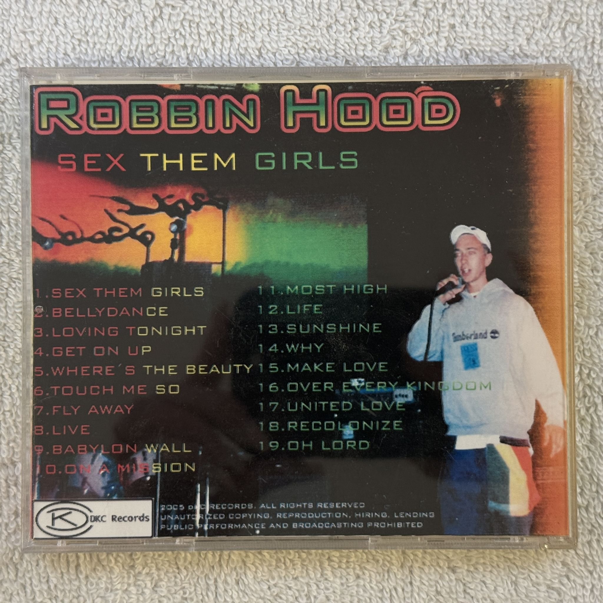 Omslagsbild för skivan ROBBIN HOOD sex them girls CD demo ragga hip hop SWERAP