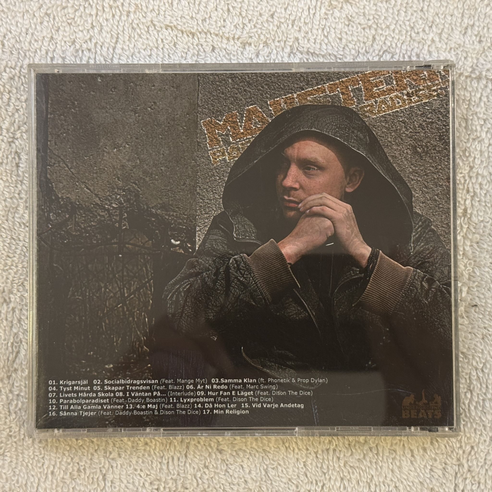 Omslagsbild för skivan MAJISTERN Parabolparadiset CD 2008 Underground Beats MAJ001 SWERAP
