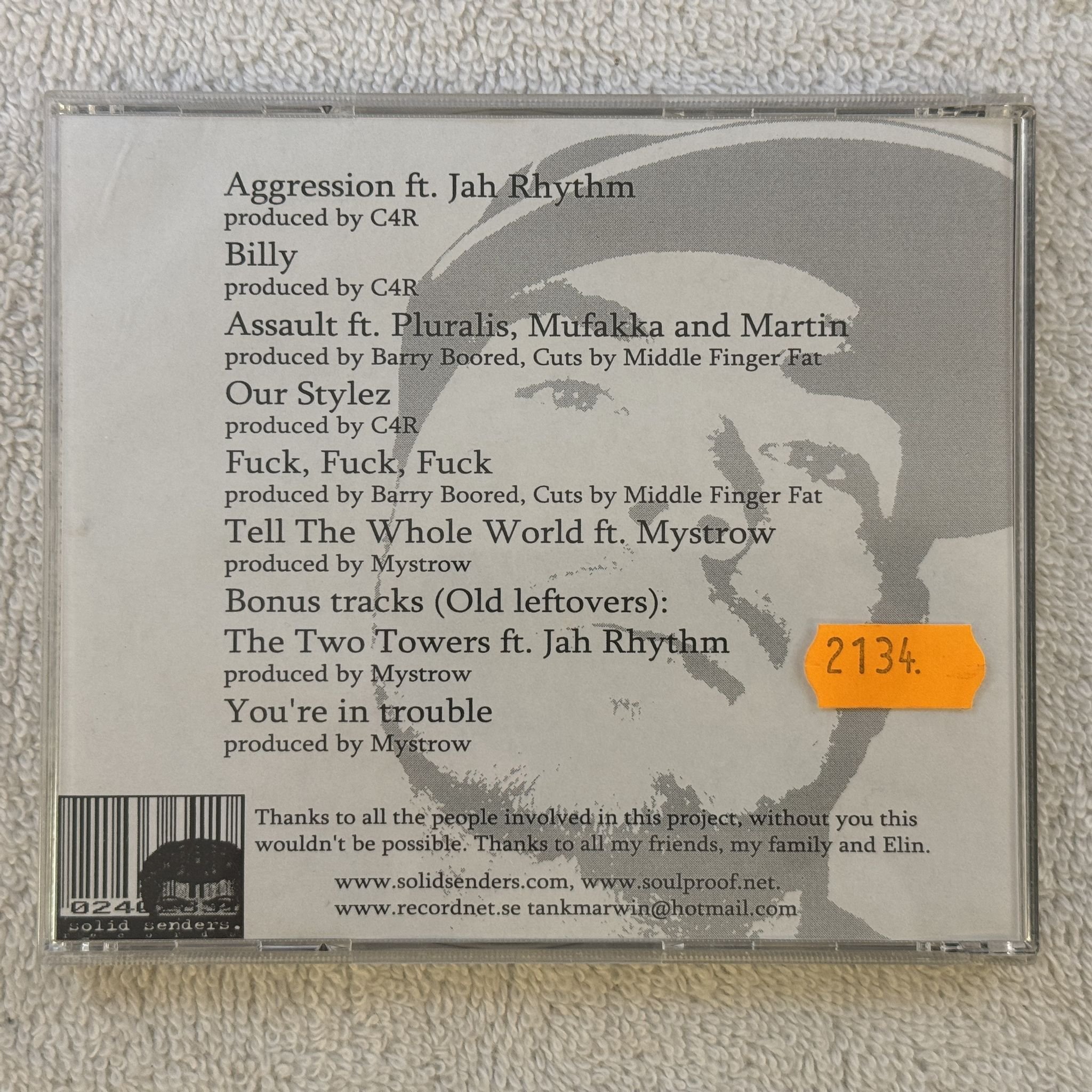 Omslagsbild för skivan TANK MARWIN Initial Game Plan CD 2003 SOLID SENDERS demo SWERAP