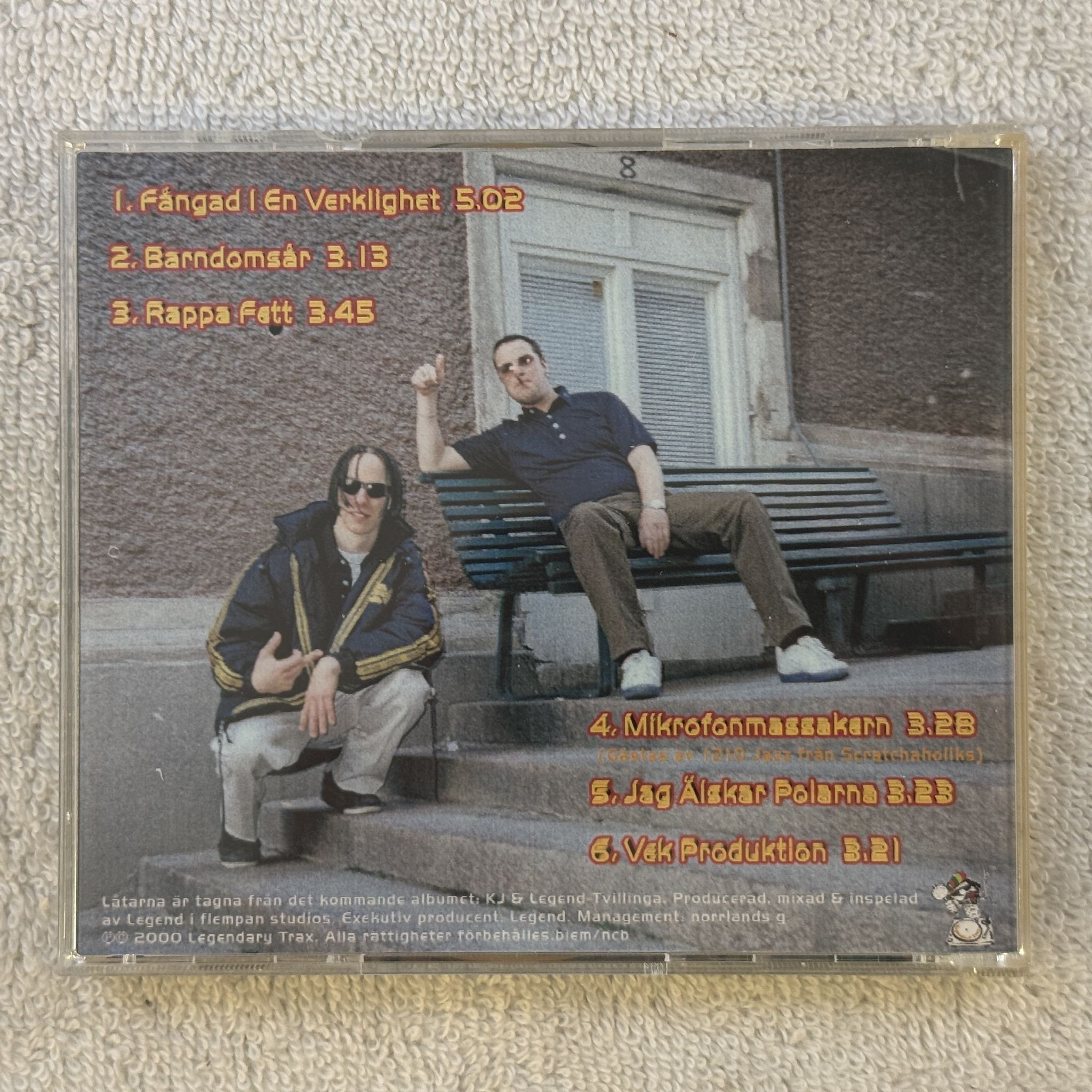 Omslagsbild för skivan KJ & Legend, Norrlands G – Barndomsår CD 2000 Legendary Trax – LTR 001 SWERAP