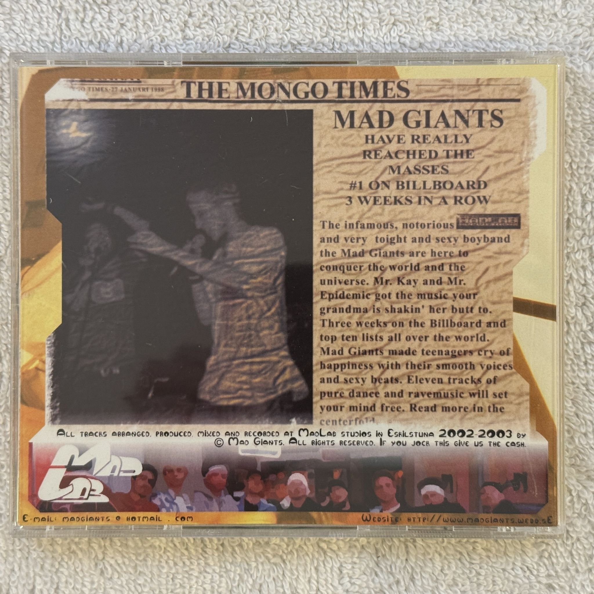 Omslagsbild för skivan THE MAD GIANTS masterpieces for the def & blind CD 2003 SWERAP