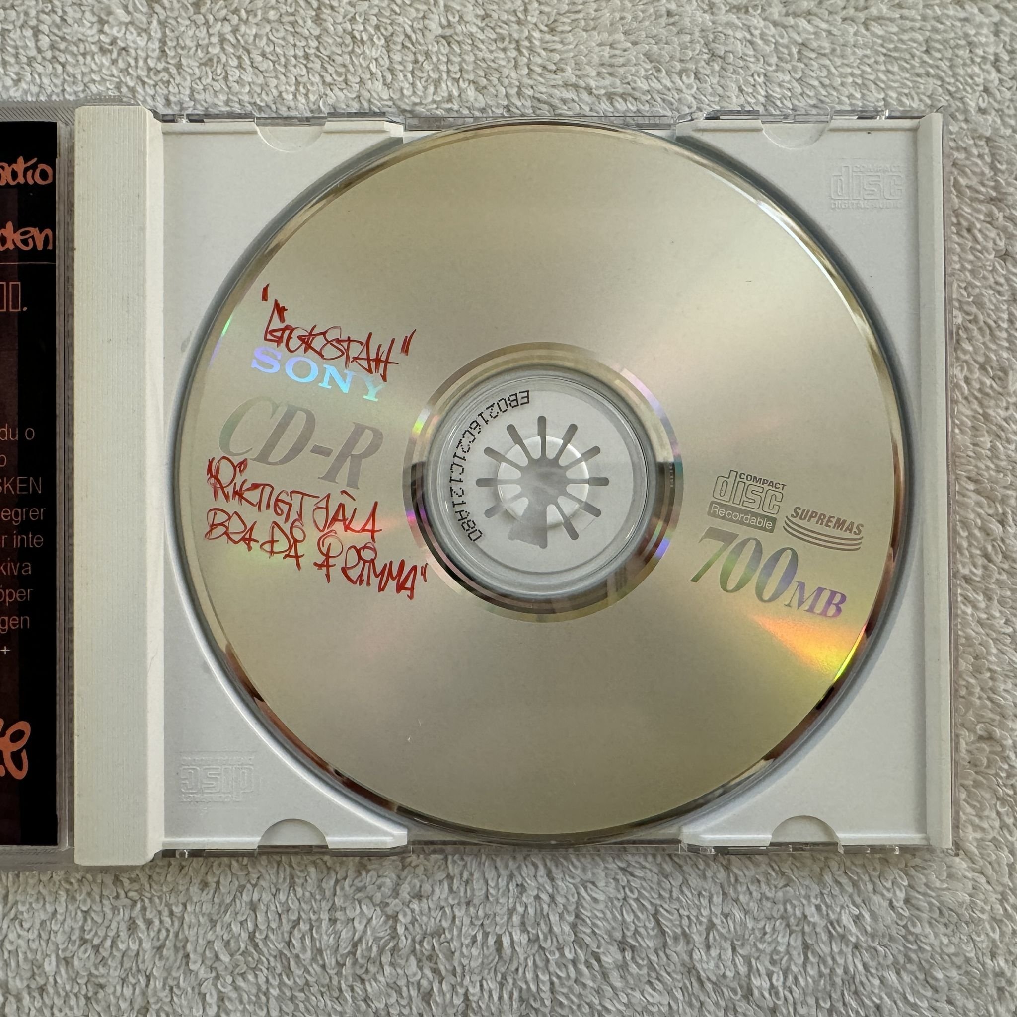 Omslagsbild för skivan GICKPÅRE riktigt jäla bra på å rimma CD 2002 demo SWERAP