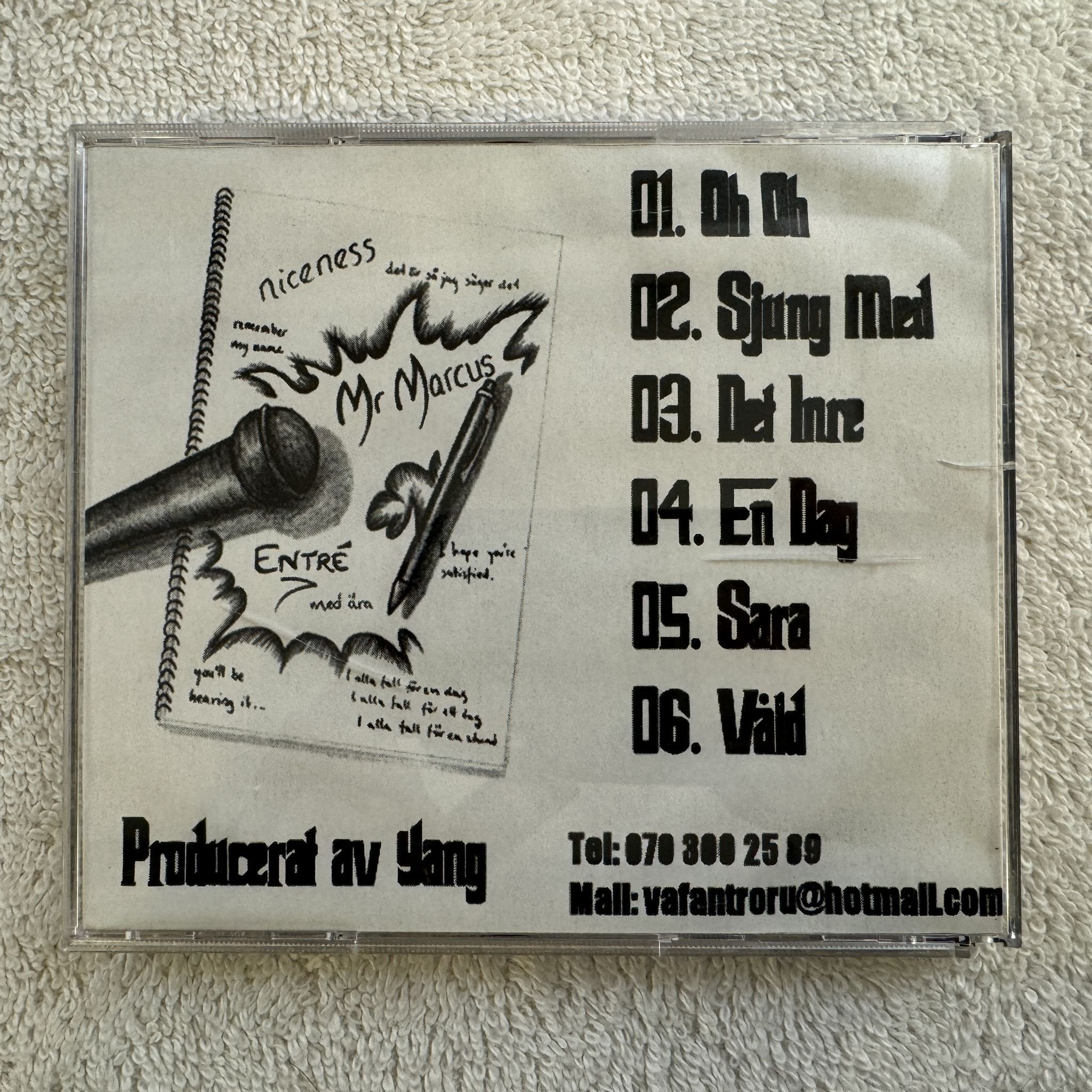 Omslagsbild för skivan MR MARCUS entre CD 200? demo SWERAP