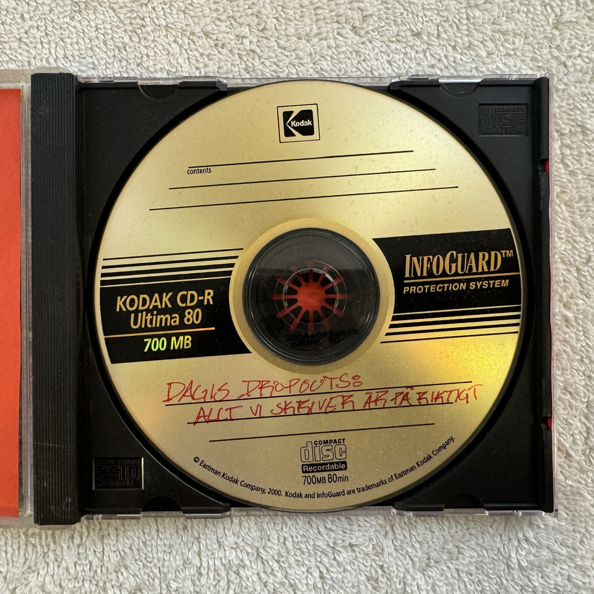 Omslagsbild för skivan DAGIS DROPOUTS allt vi skriver är på riktigt! CD 200? demo SWERAP