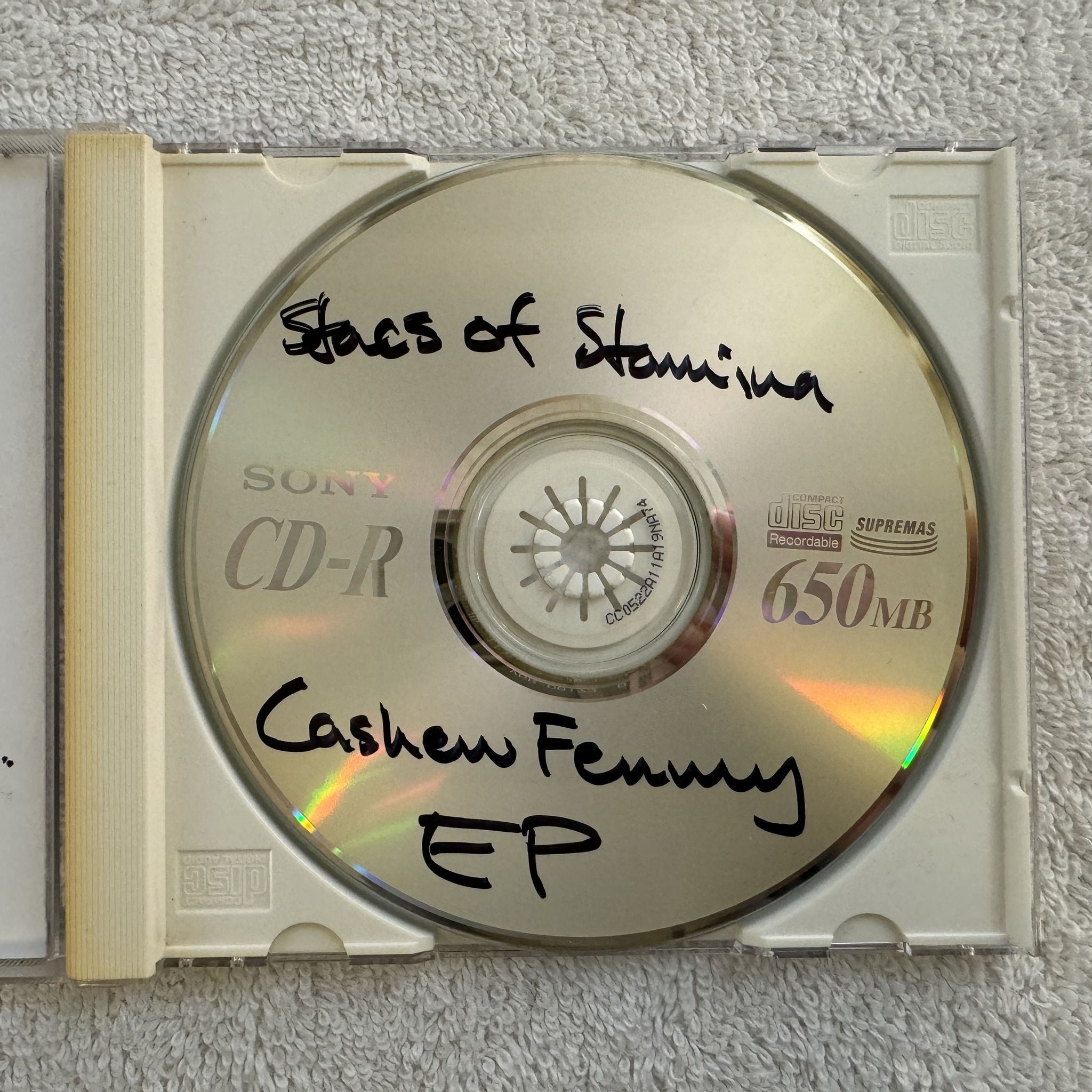Omslagsbild för skivan Stacs Of Stamina – Cashew Fenny CD 2002 demo SWERAP