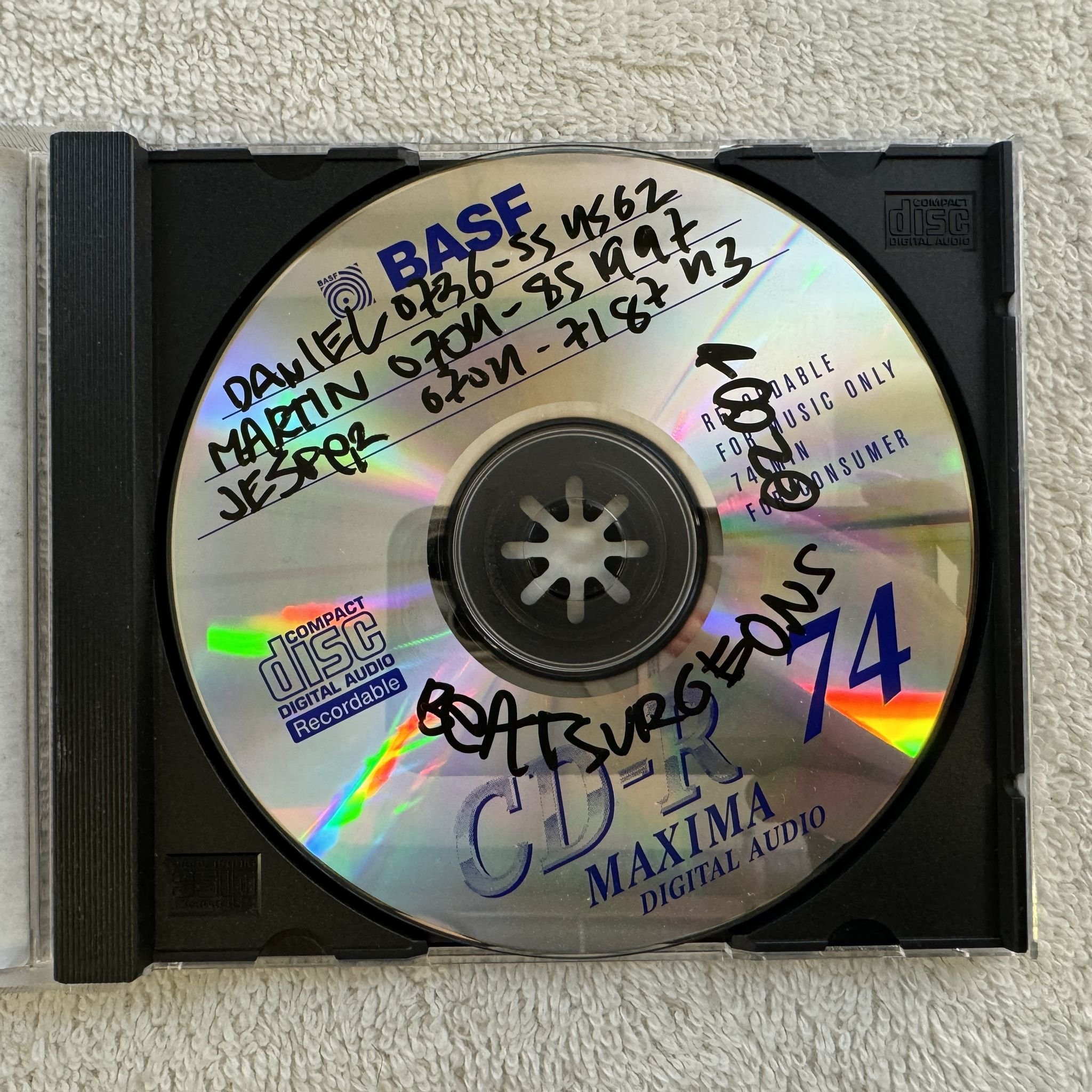 Omslagsbild för skivan BEATSURGEONS CD 2001 demo SWERAP