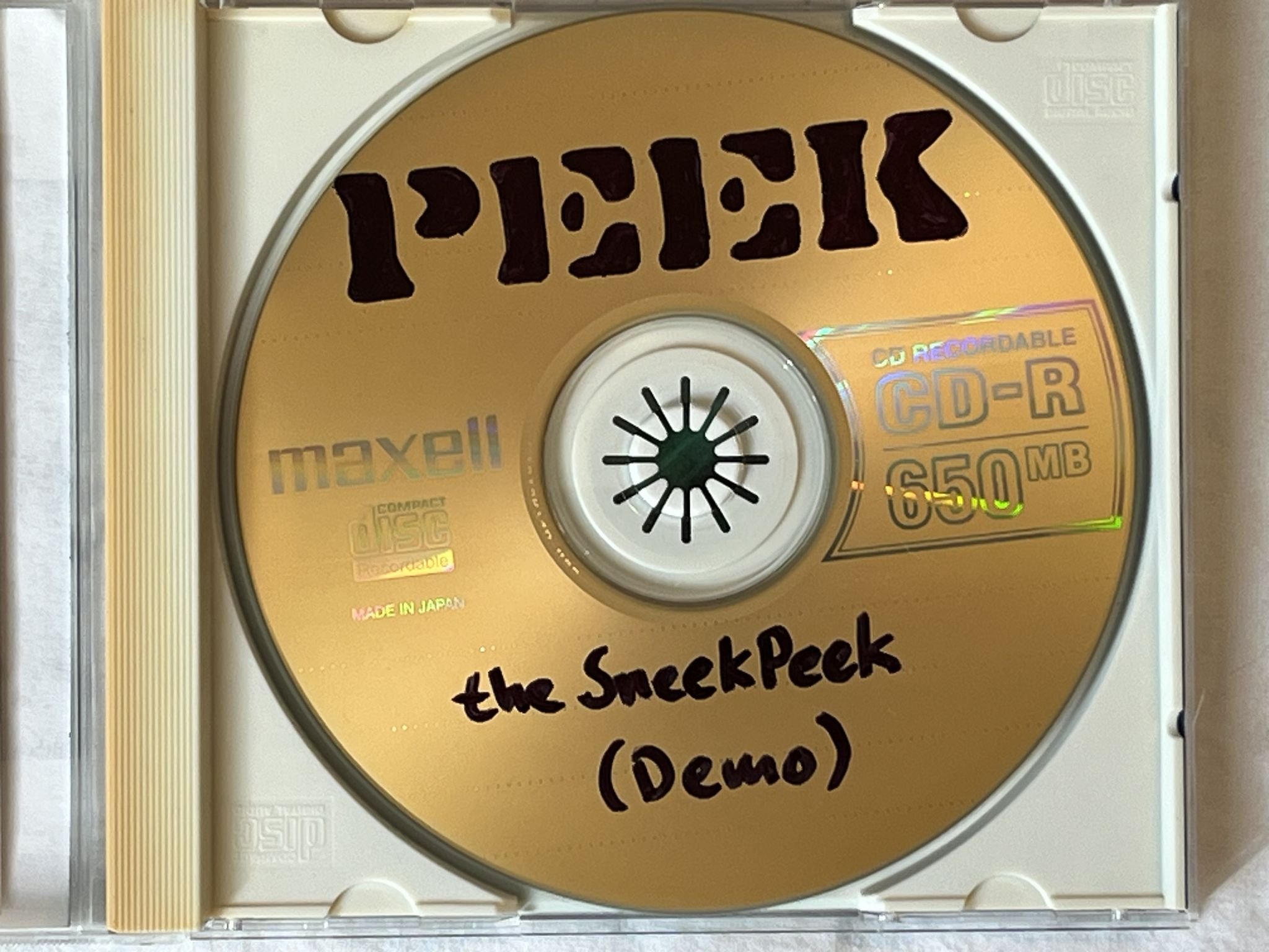 Omslagsbild för skivan PEEK the sneekpeek CD 200? demo SWERAP