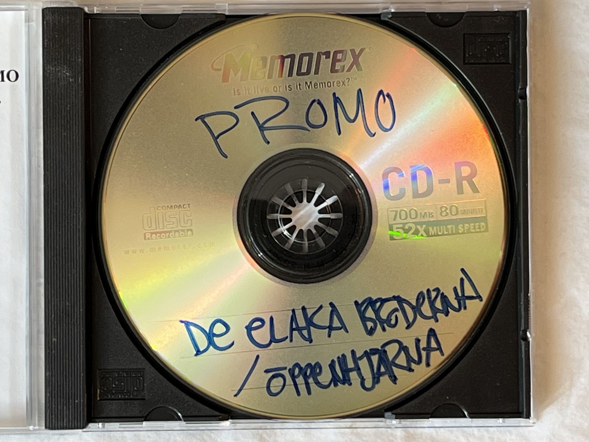 Omslagsbild för skivan DE ELAKA BRÖDERNA / ÖPPENHJÄRTA CD 200? promo? SWERAP