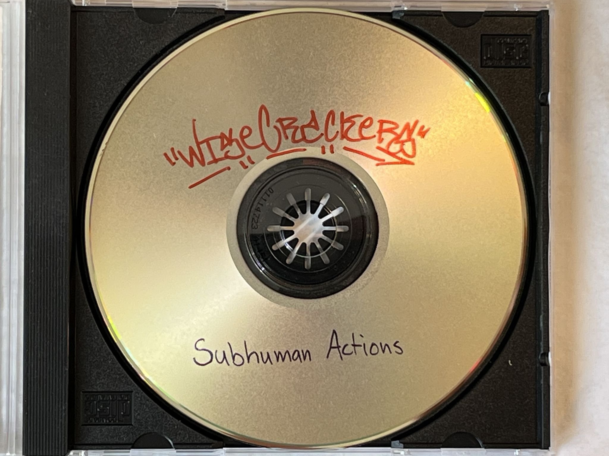 Omslagsbild för skivan WISECRACKERS subhuman actions CD 200? SWERAP