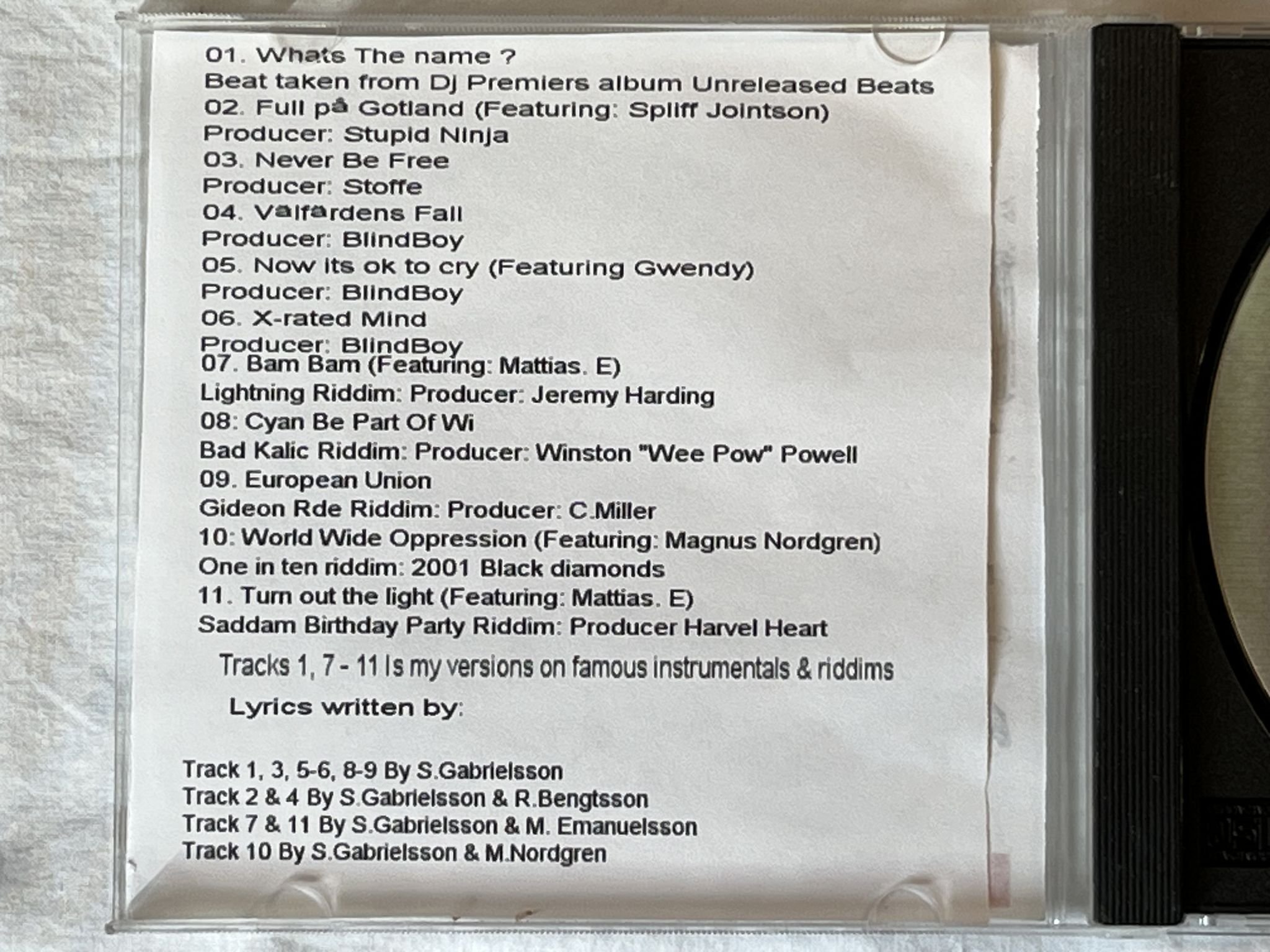 Omslagsbild för skivan RHYMATIC democracy ? CD 200? SWERAP