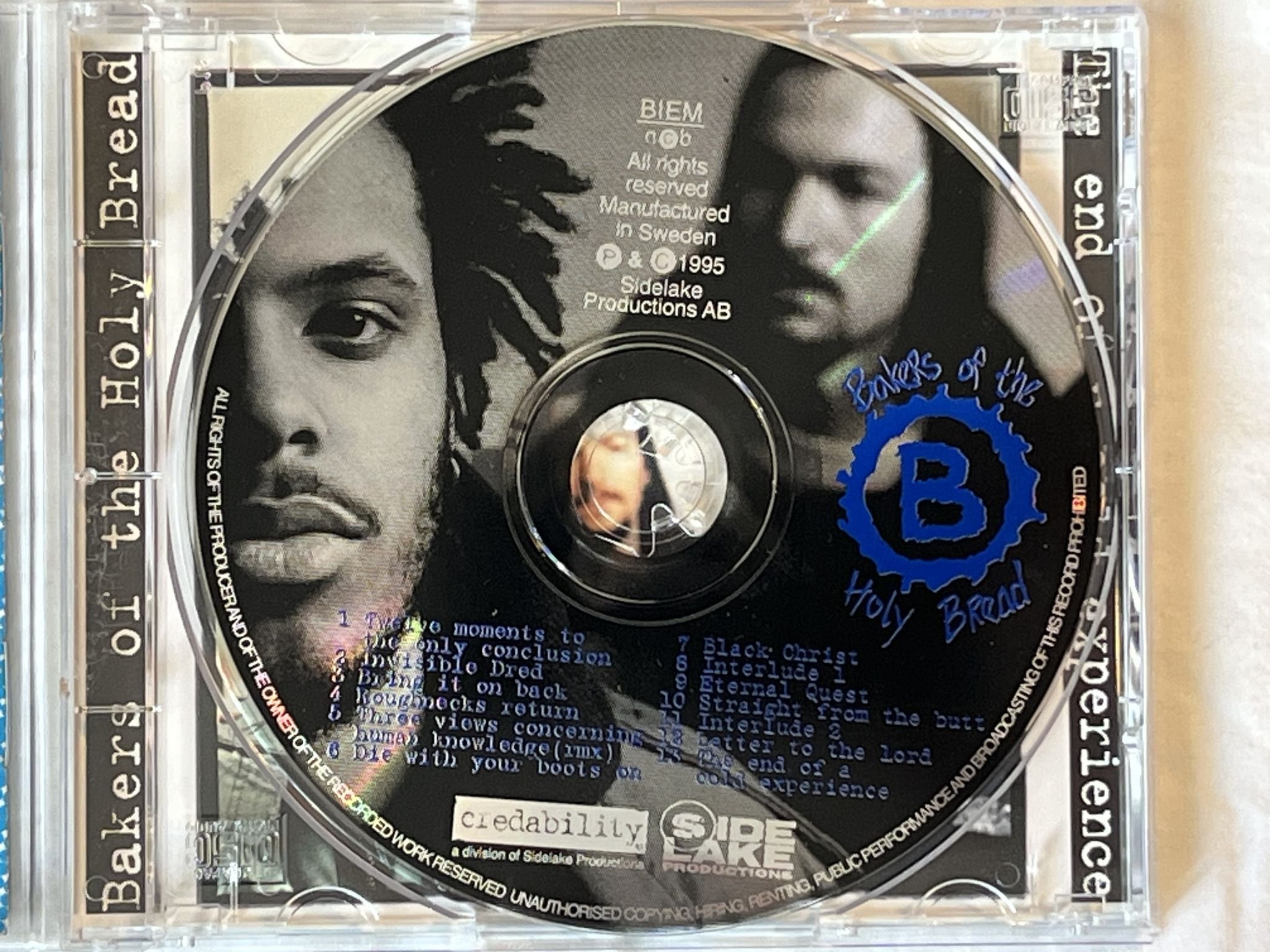 Omslagsbild för skivan BAKERS OF THE HOLY BREAD the end of a cold experience CD -95 SLP-CD-2005 *RARE*