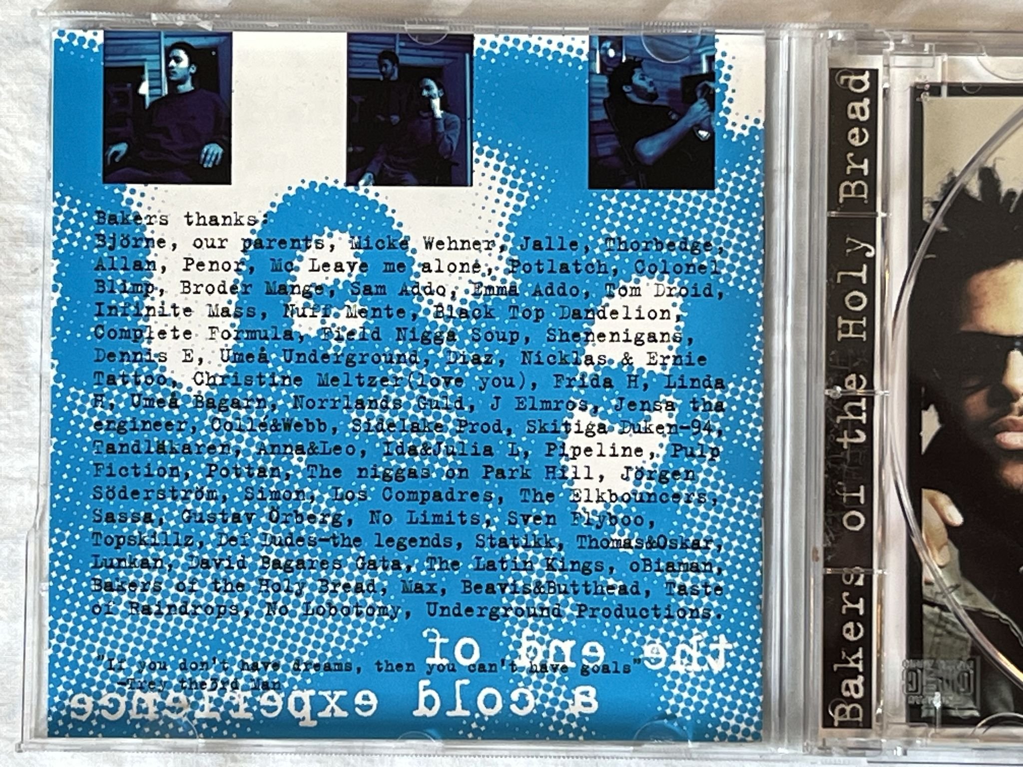 Omslagsbild för skivan BAKERS OF THE HOLY BREAD the end of a cold experience CD -95 SLP-CD-2005 *RARE*