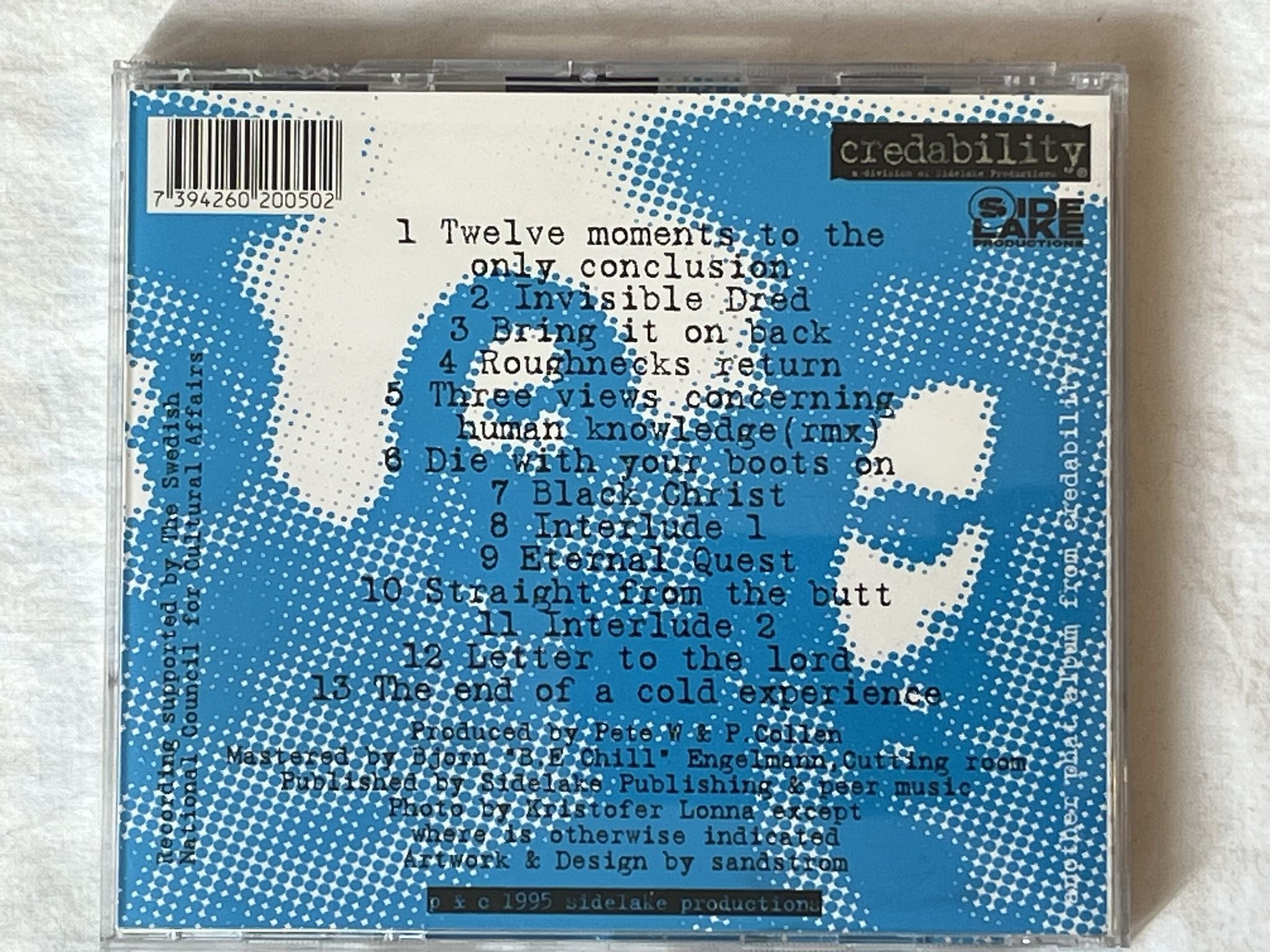 Omslagsbild för skivan BAKERS OF THE HOLY BREAD the end of a cold experience CD -95 SLP-CD-2005 *RARE*