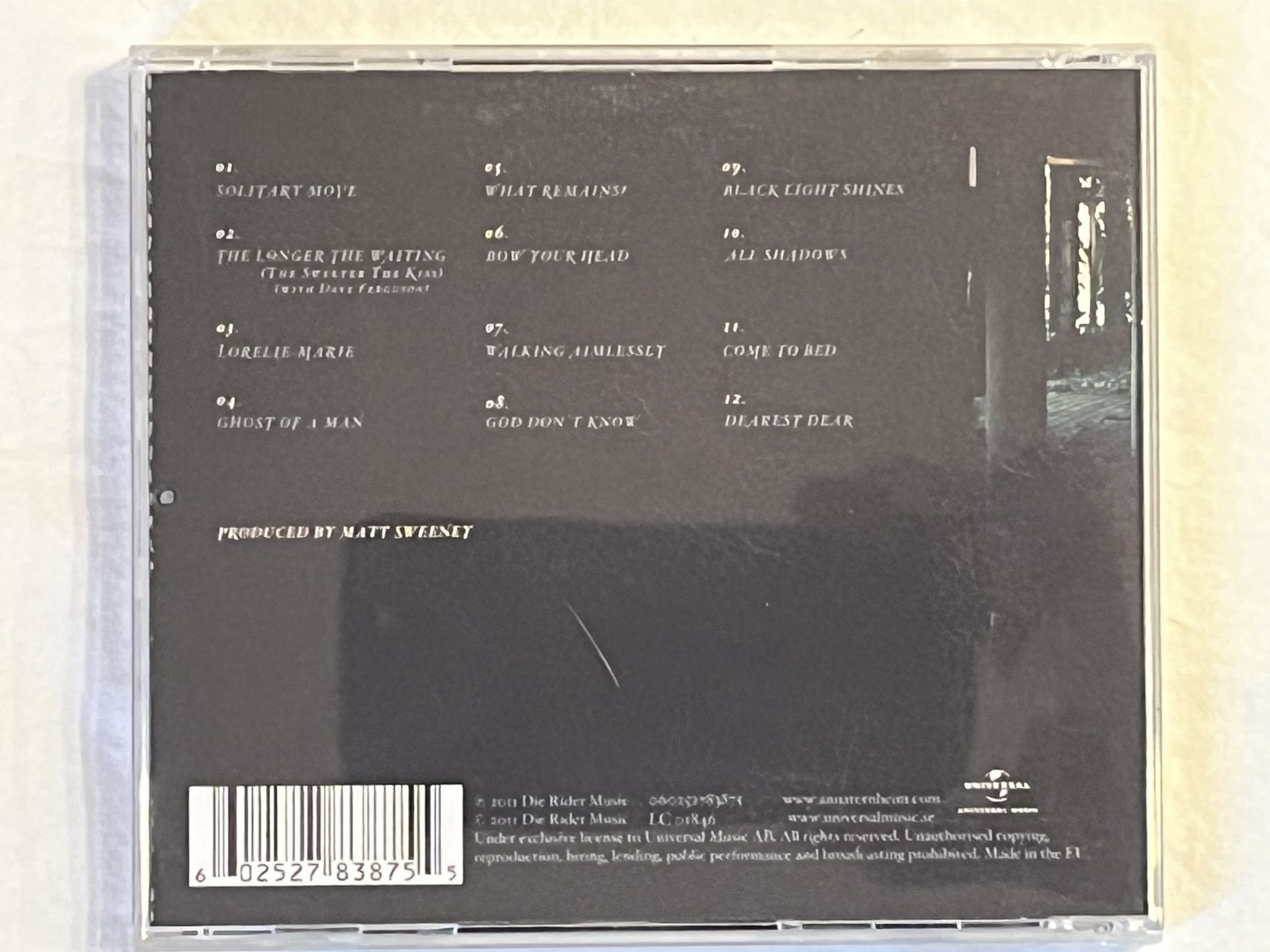 Omslagsbild för skivan ANNA TERNHEIM The Night Visitor CD 2011 universal music *** SIGNED ***